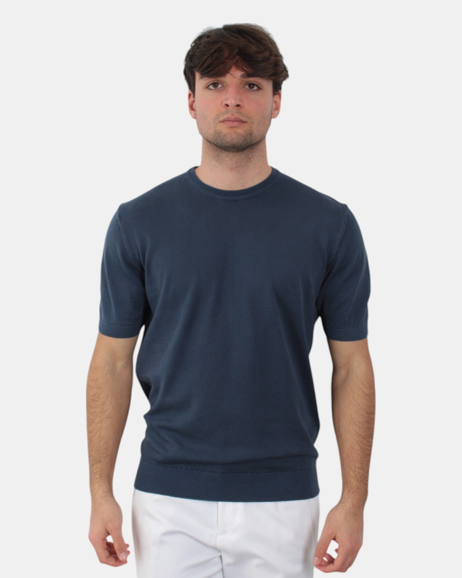 MAGLIE A GIROCOLLO Blu Out Fit