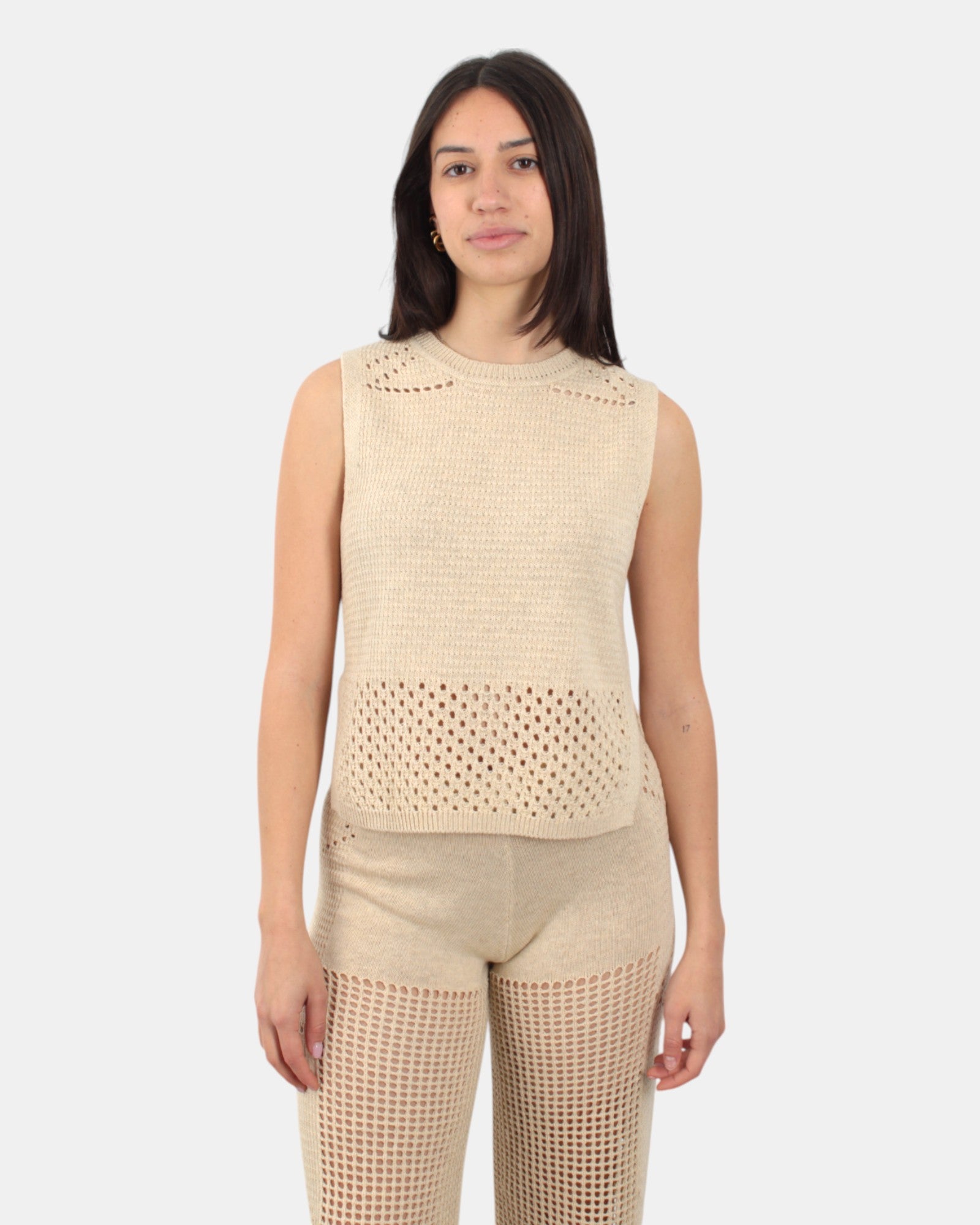 TOP Beige Mc2 Saint Barth