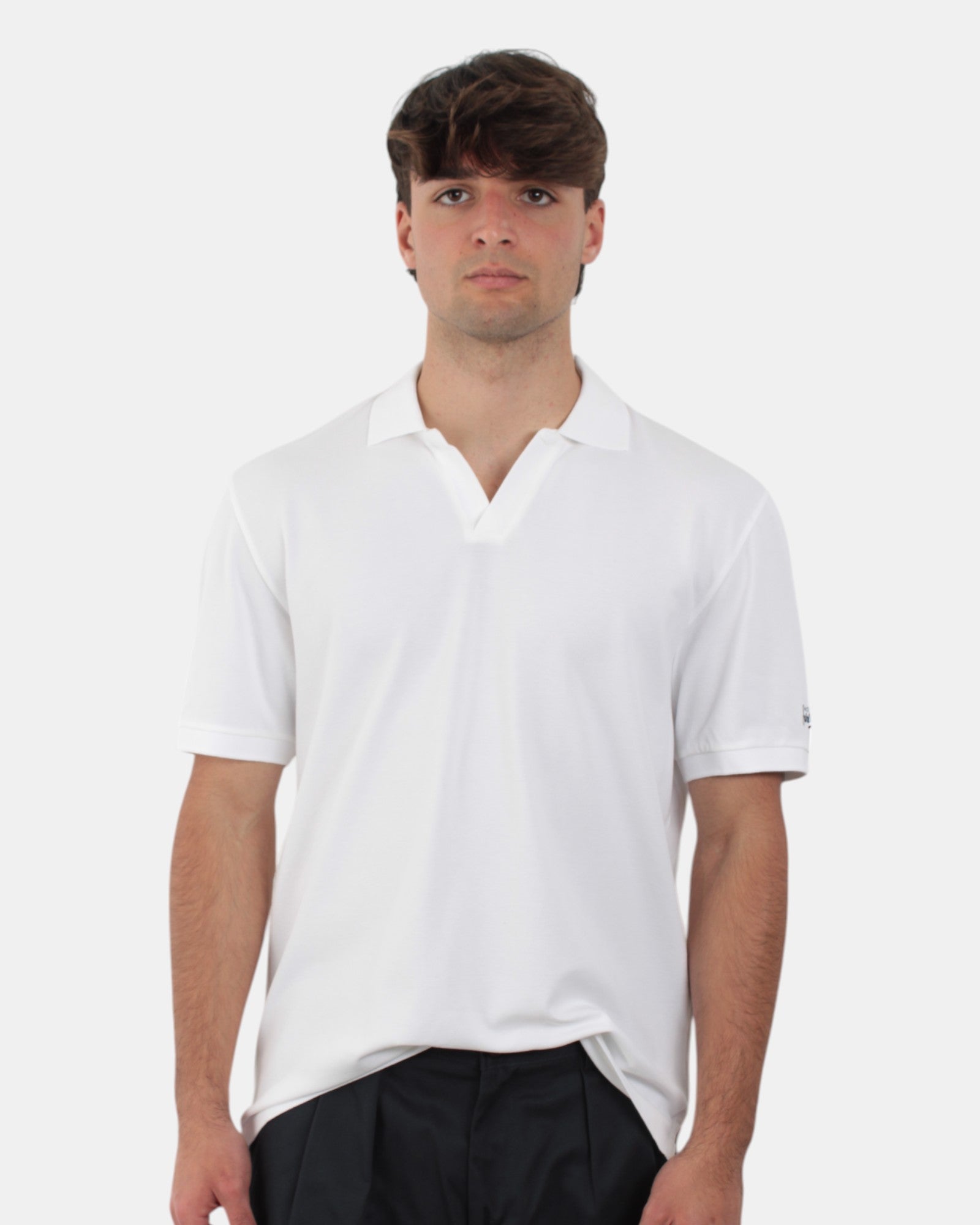 POLO A MANICA CORTA Bianco Mc2 Saint Barth