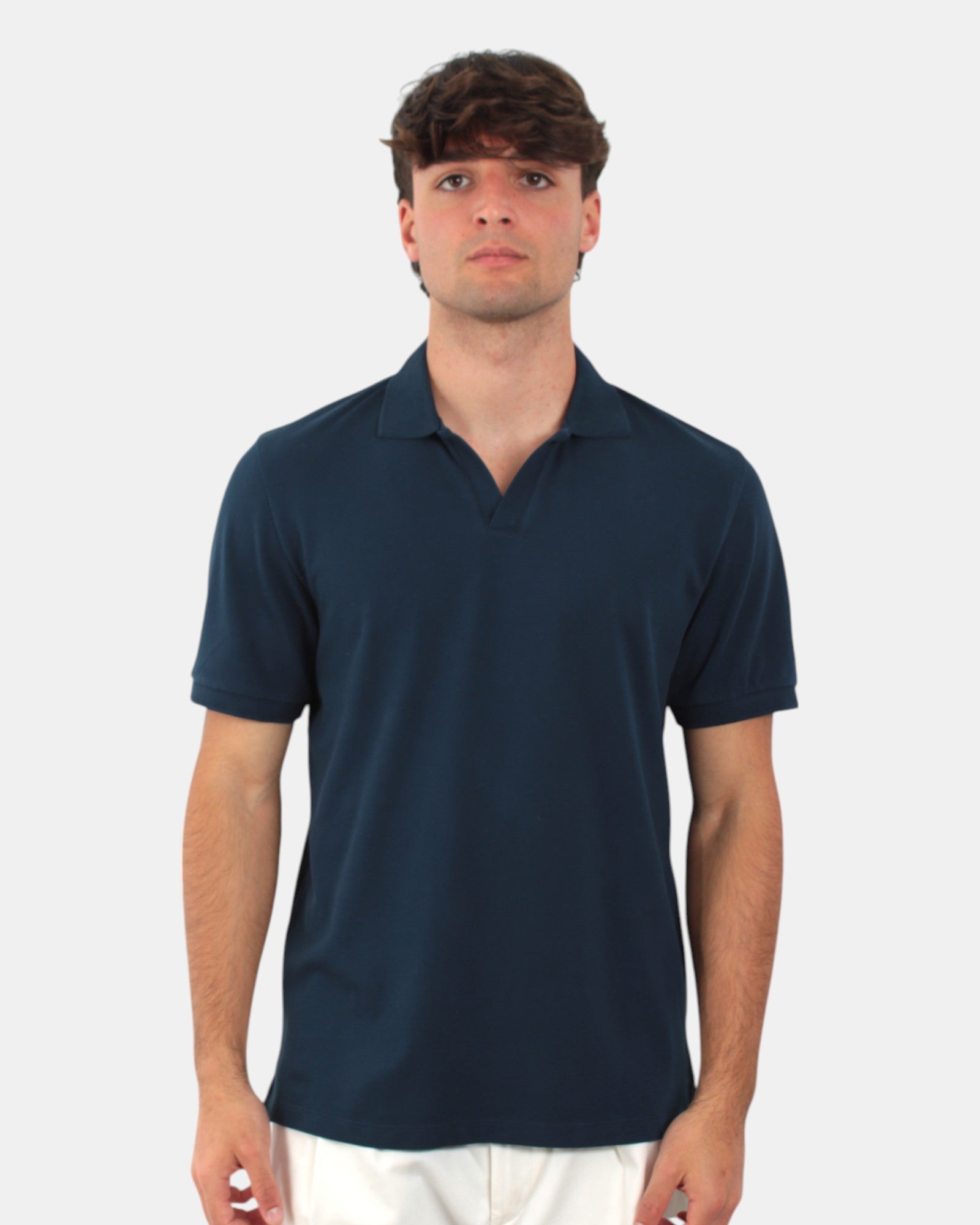 POLO A MANICA CORTA Blu Mc2 Saint Barth