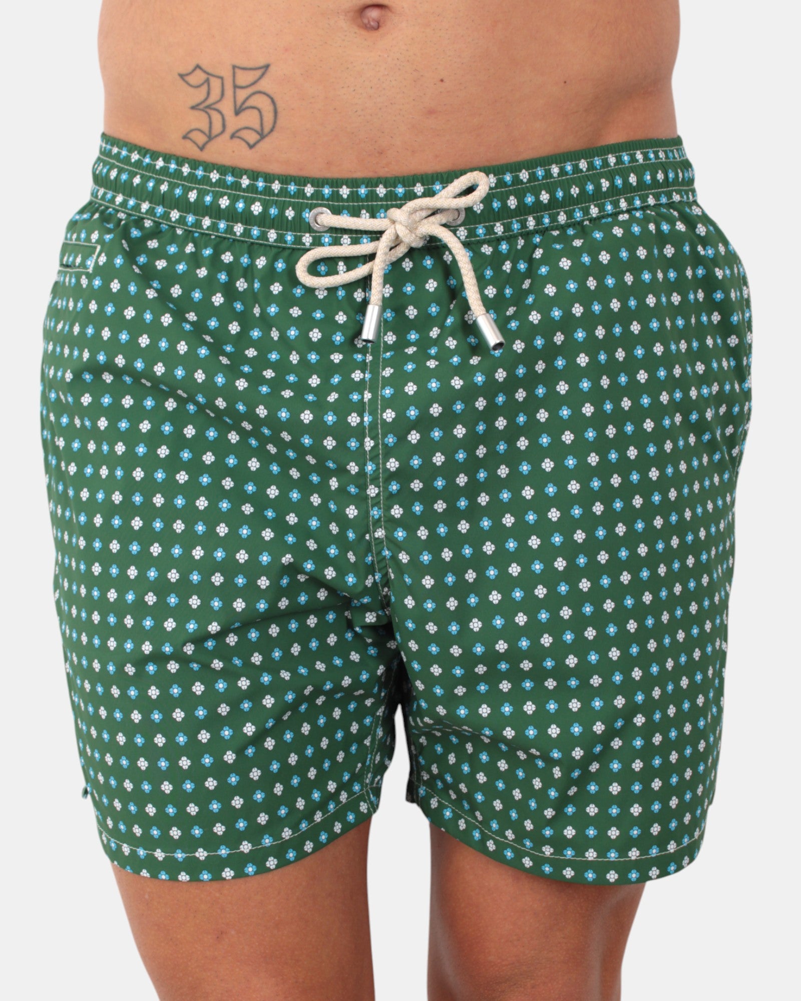 BOXER MARE Verde Mc2 Saint Barth