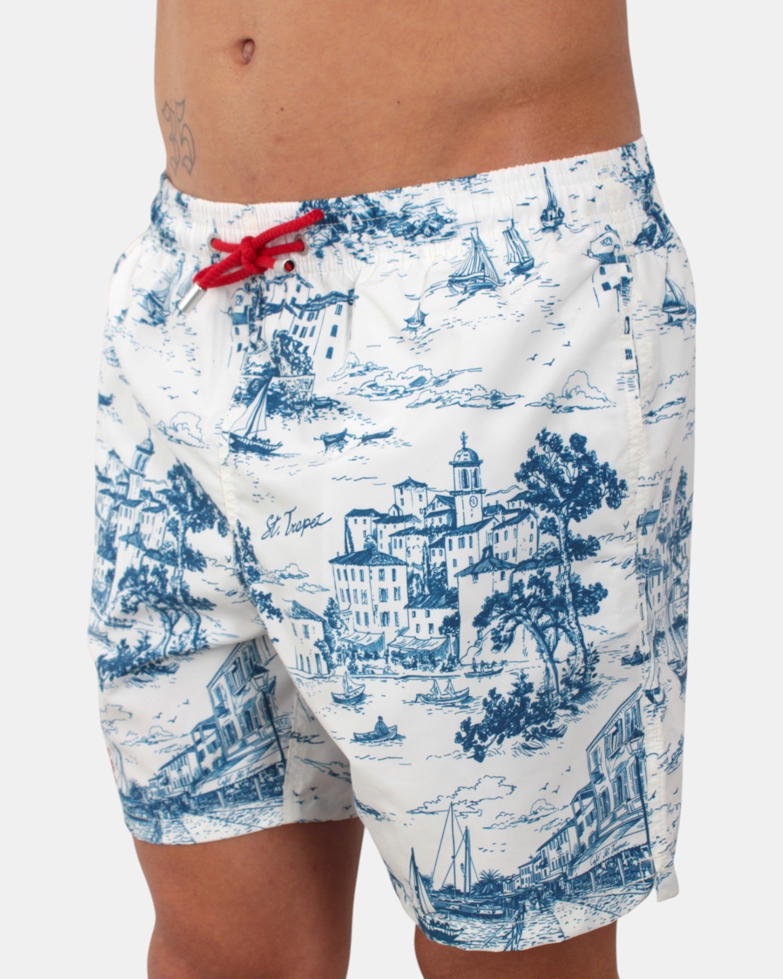 BOXER MARE Bianco Mc2 Saint Barth