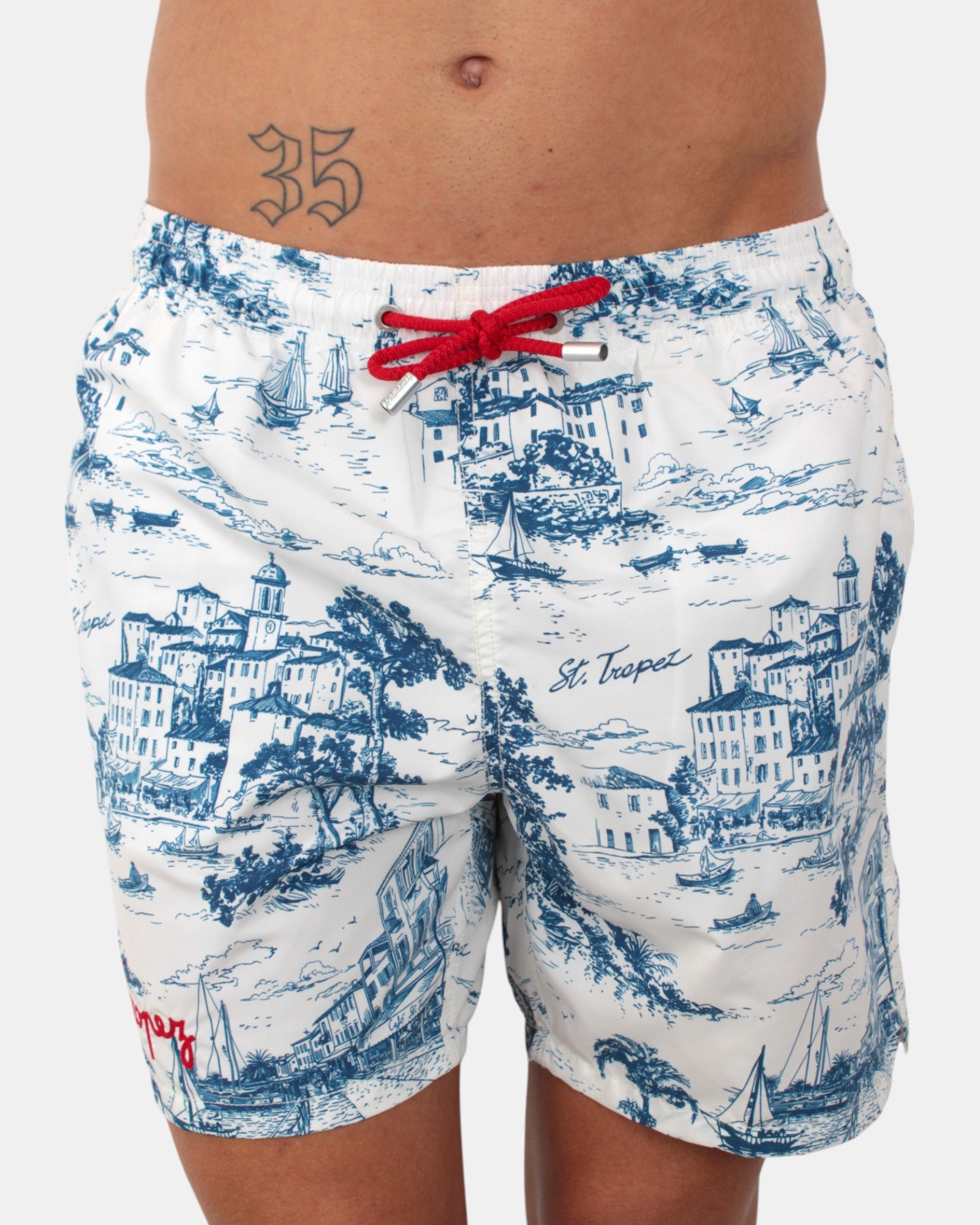 BOXER MARE Bianco Mc2 Saint Barth