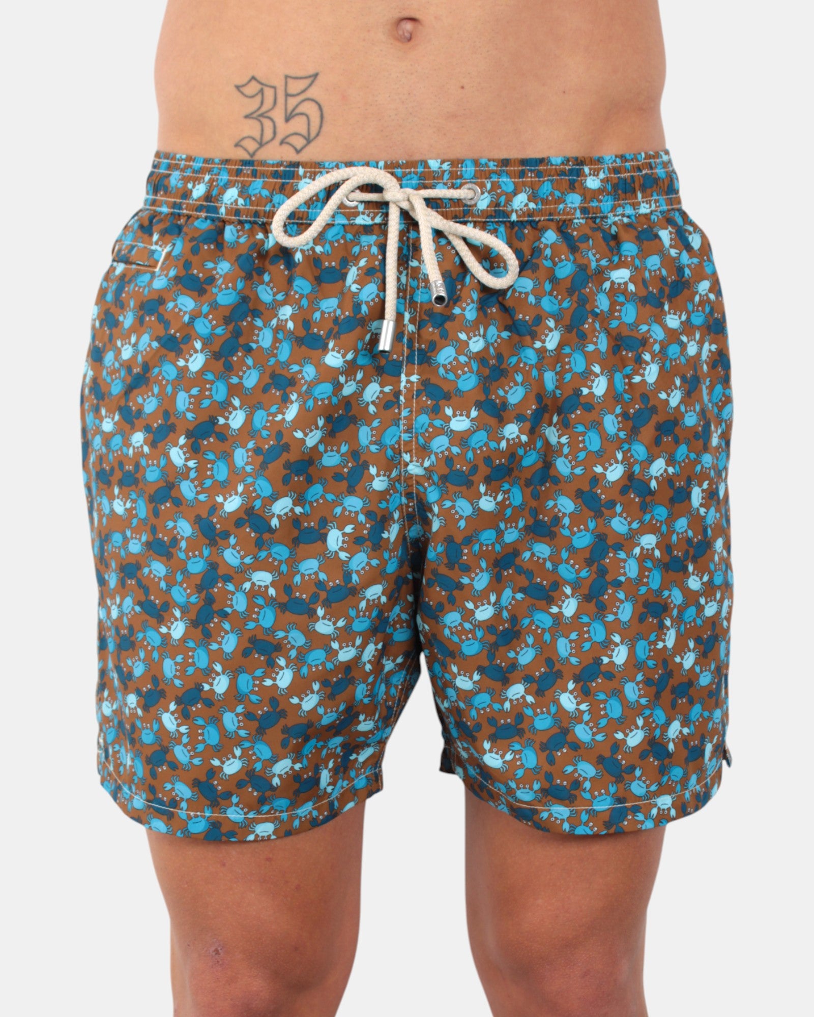 BOXER MARE Marrone Mc2 Saint Barth