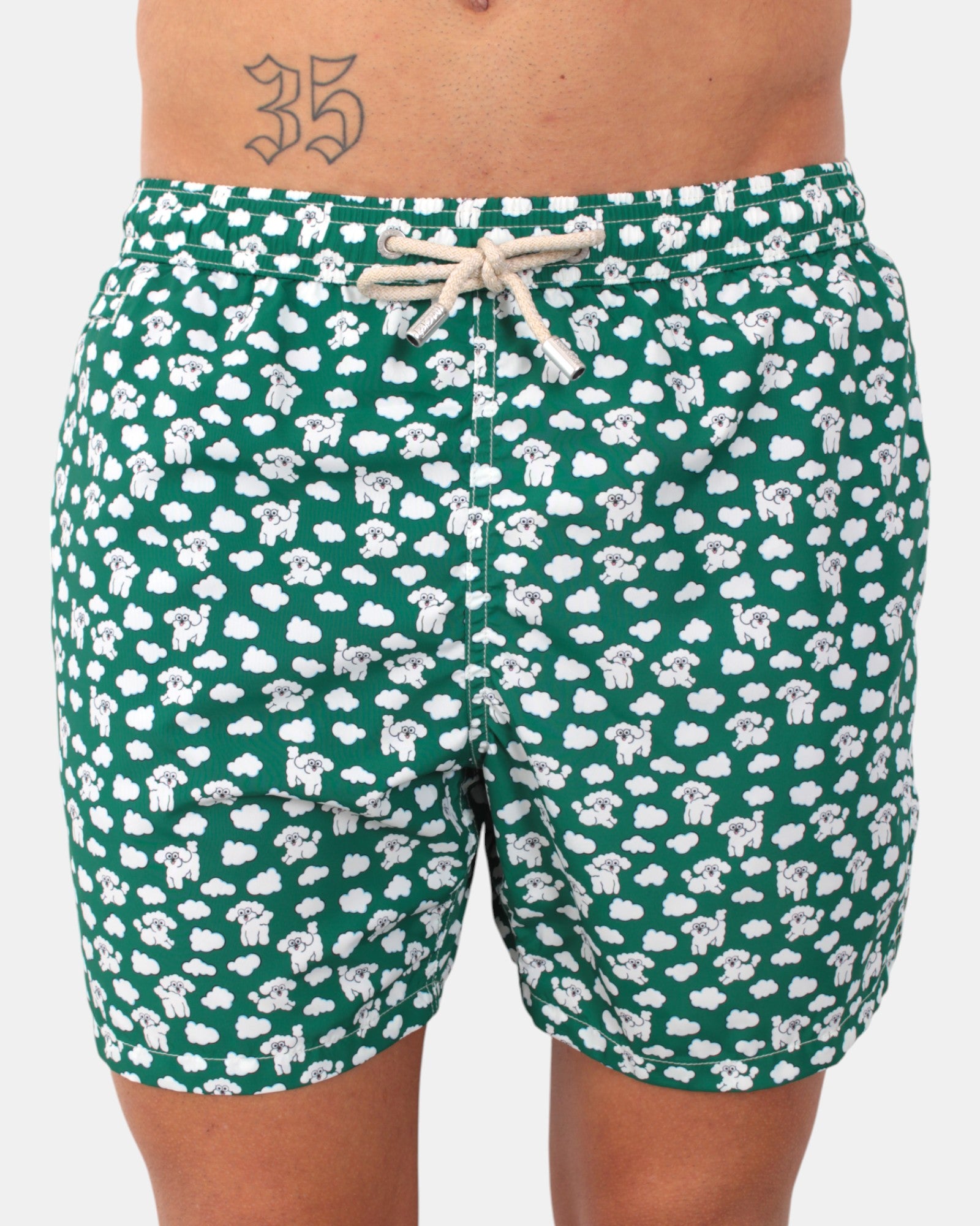 BOXER MARE Verde Mc2 Saint Barth