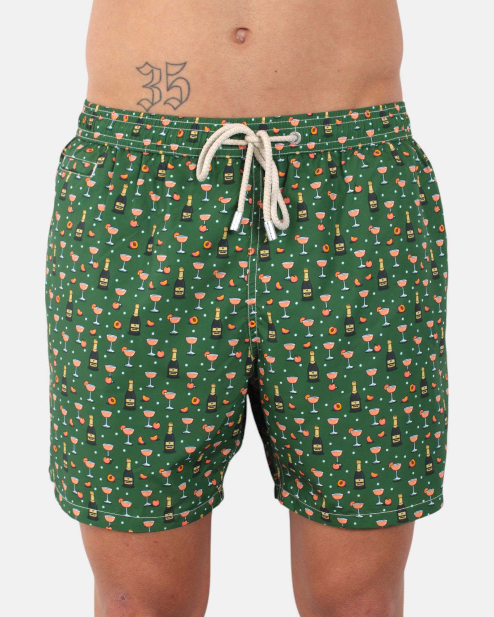 BOXER MARE Verde Mc2 Saint Barth