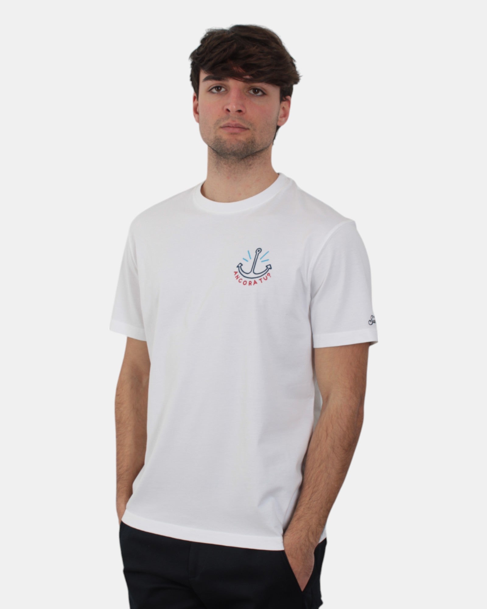 T-SHIRT Bianco Mc2 Saint Barth