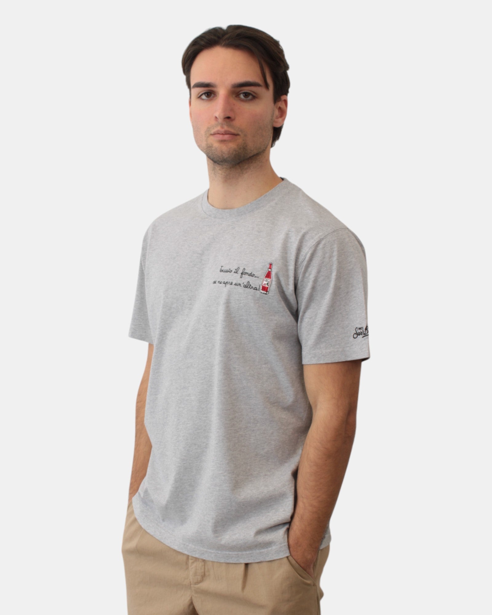 T-SHIRT Grigio Mc2 Saint Barth