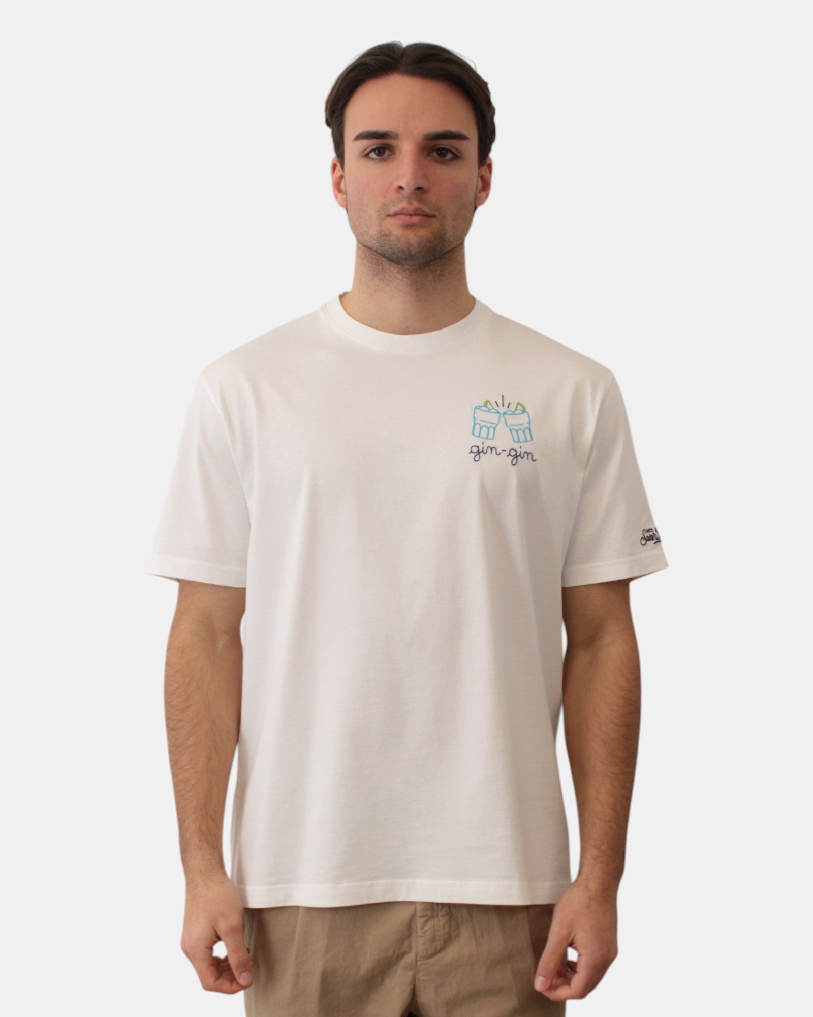 T-SHIRT Bianco Mc2 Saint Barth