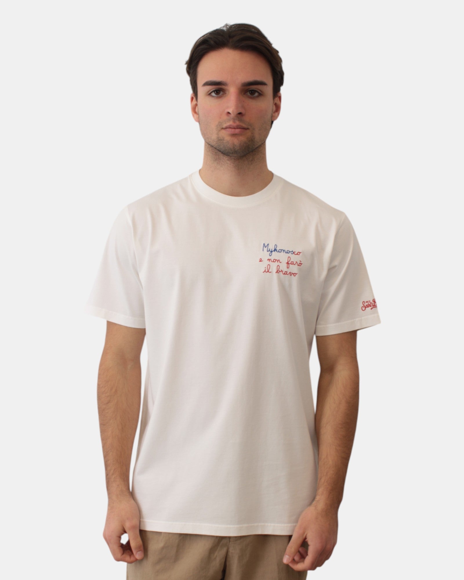 T-SHIRT Bianco Mc2 Saint Barth