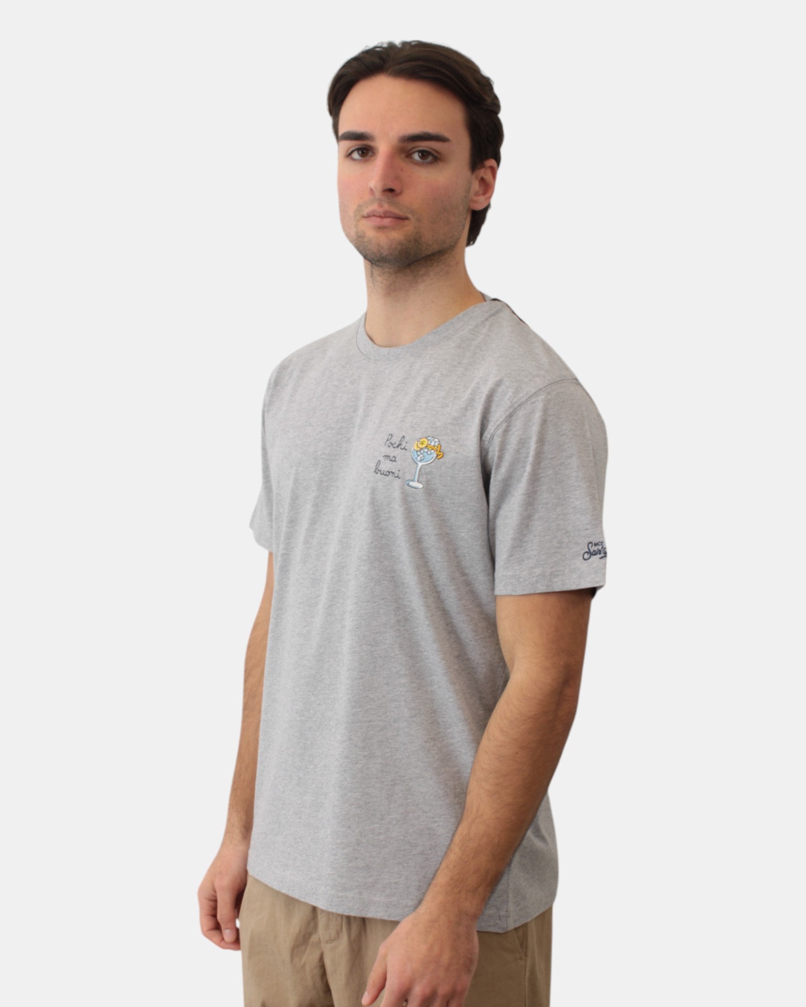 T-SHIRT Grigio Mc2 Saint Barth