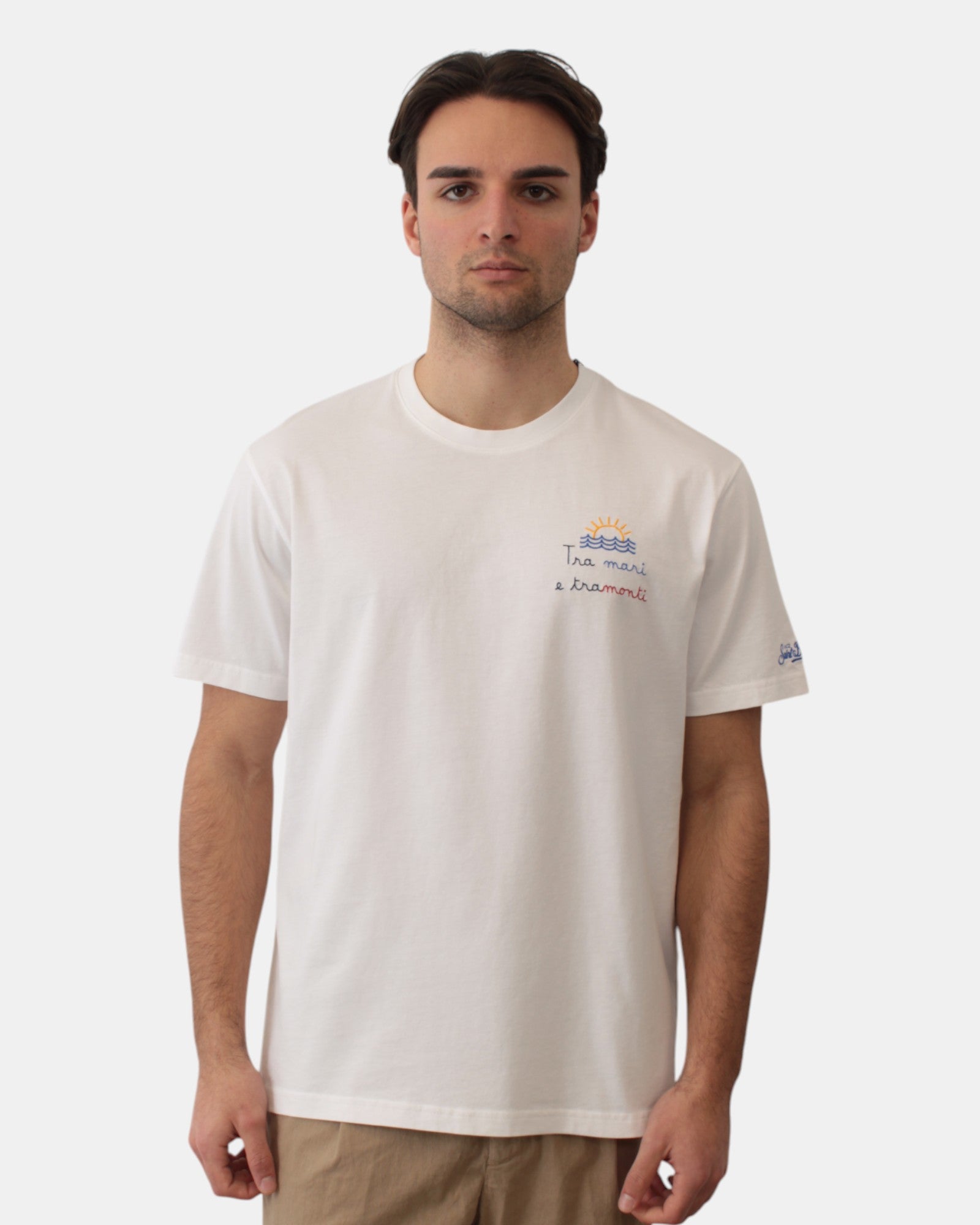 T-SHIRT Bianco Mc2 Saint Barth