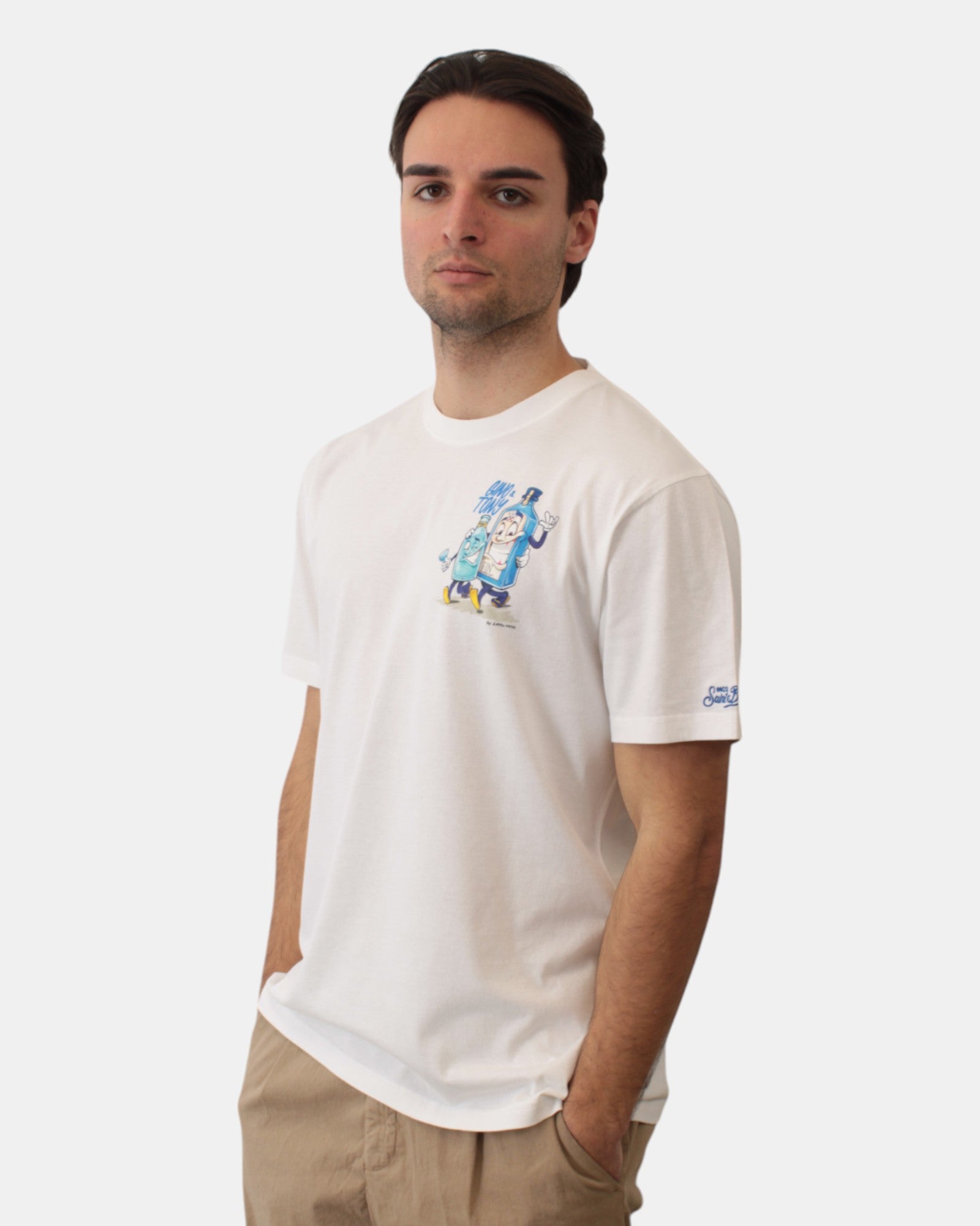 T-SHIRT Bianco Mc2 Saint Barth