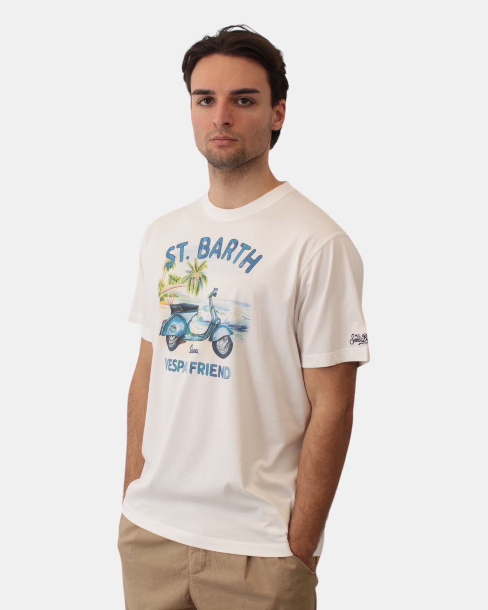 T-SHIRT Bianco Mc2 Saint Barth