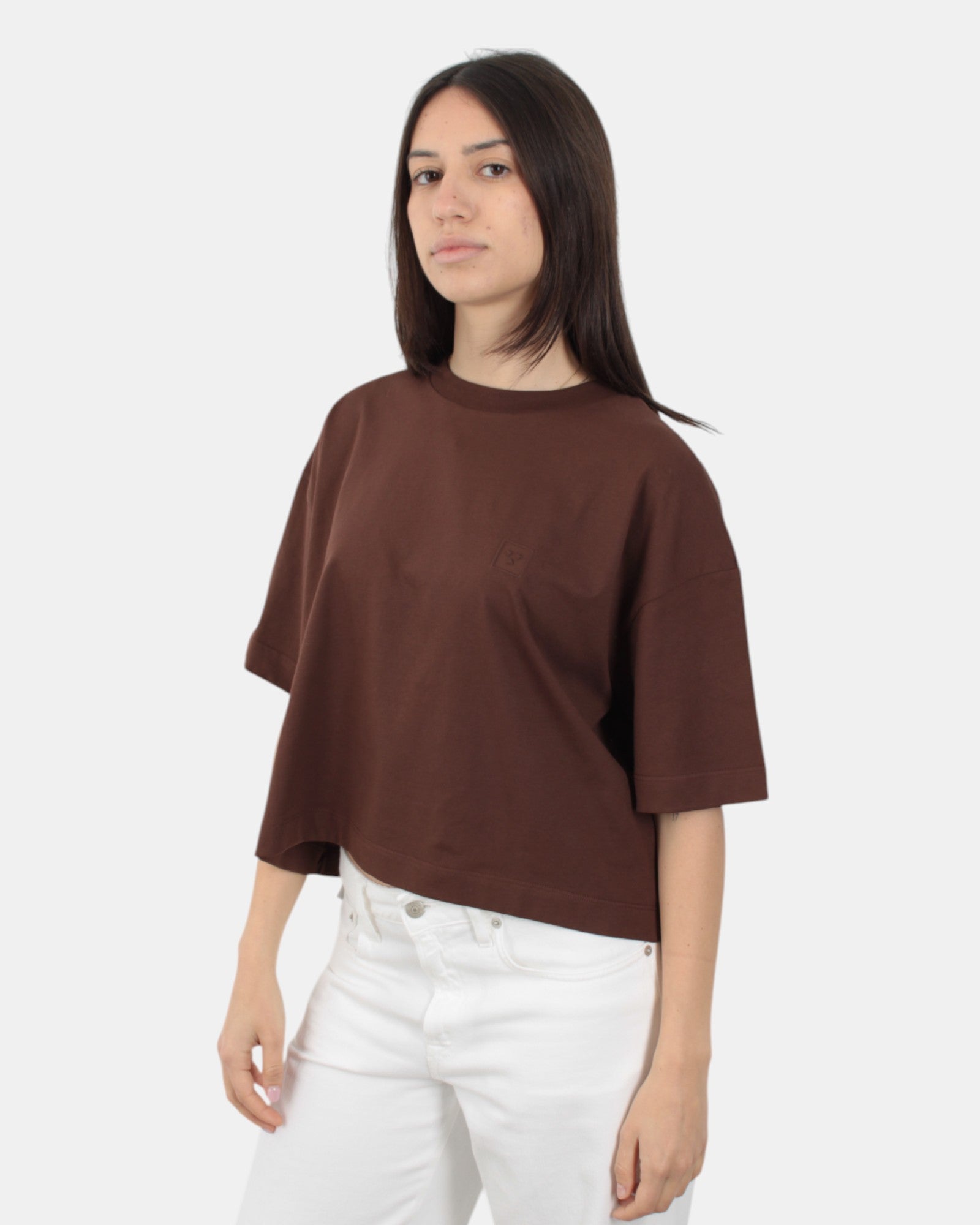 T-SHIRT Marrone Woc