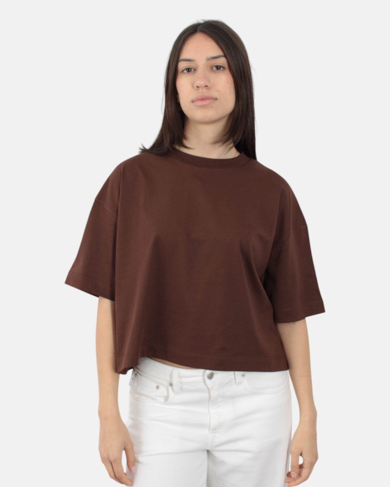 T-SHIRT Marrone Woc