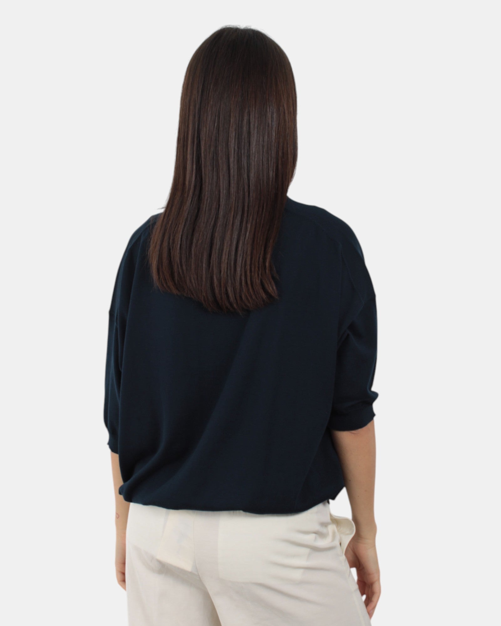 GIROCOLLO MANICA CORTA Blu Jucca