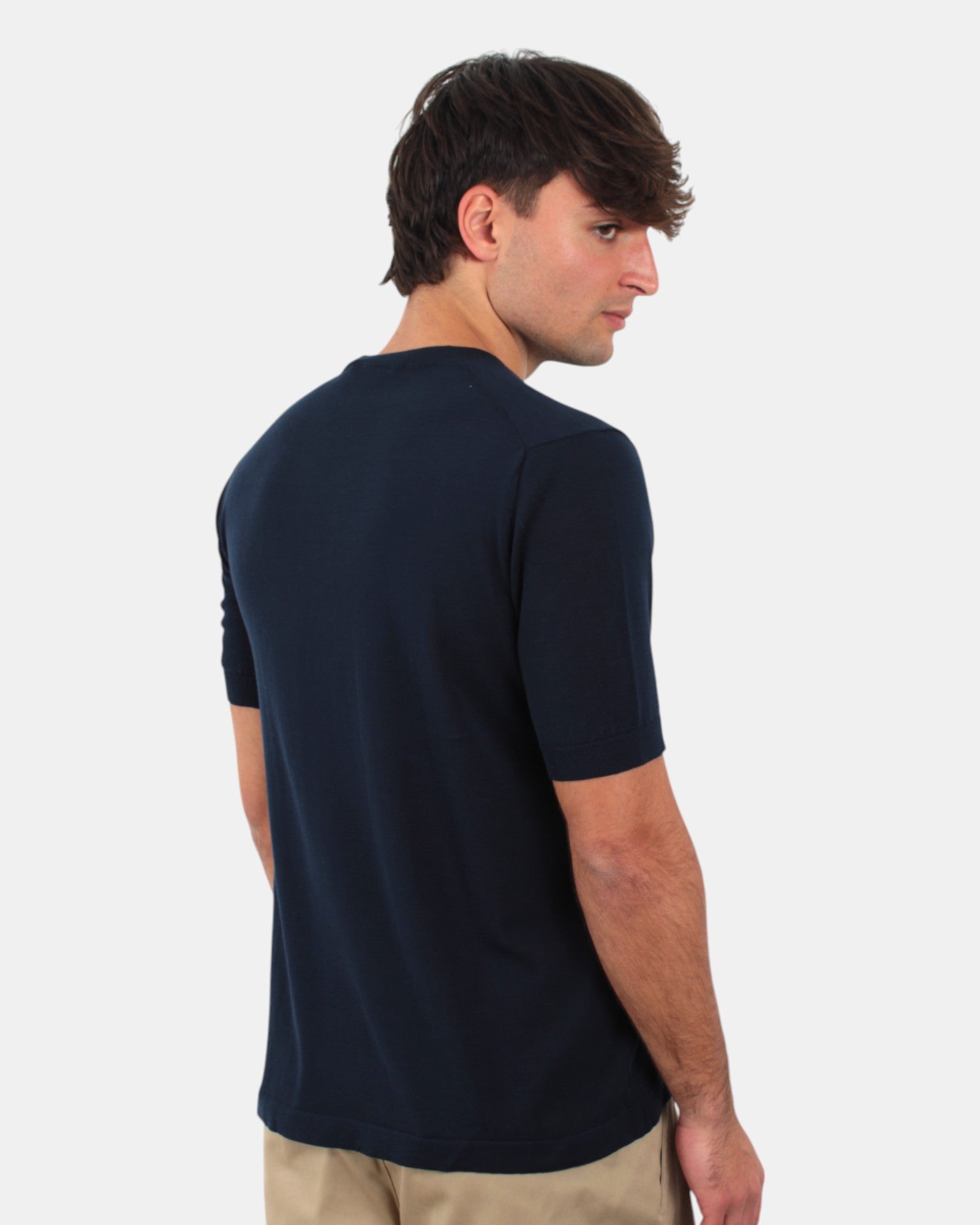 GIROCOLLO MANICA CORTA Blu Della Spiga