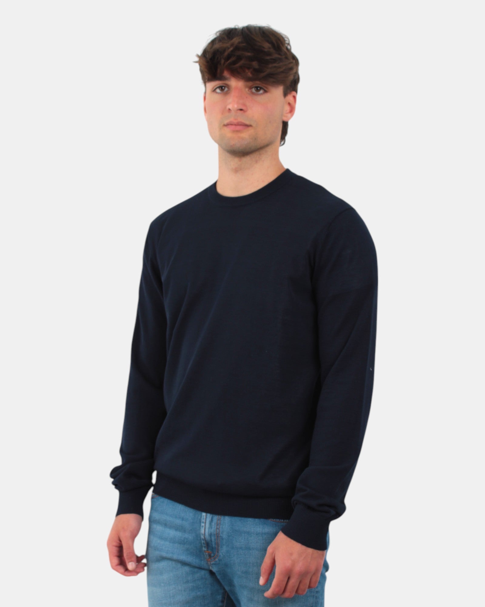 GIROCOLLO MANICA LUNGA Blu Della Spiga