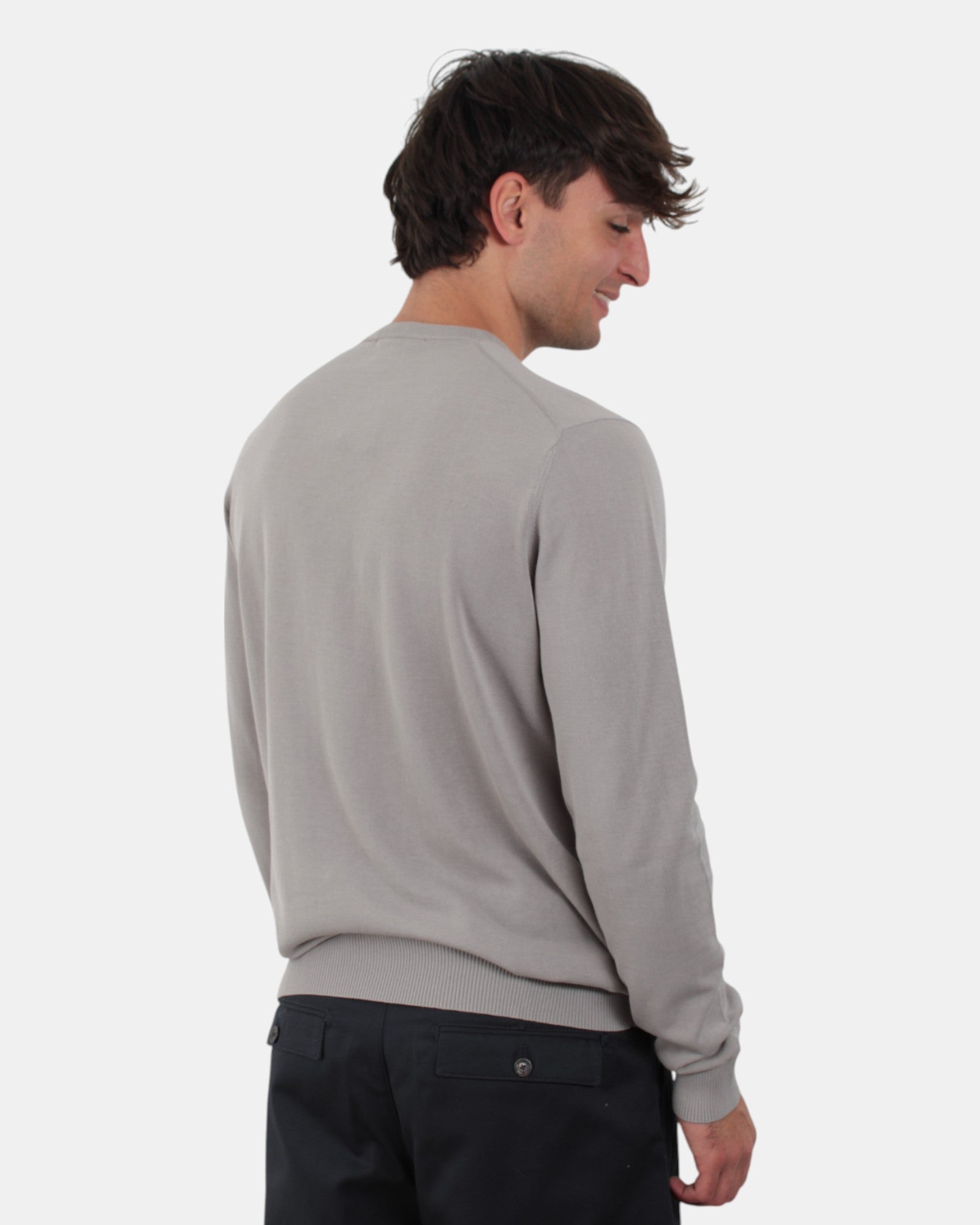 GIROCOLLO MANICA LUNGA Grigio Della Spiga