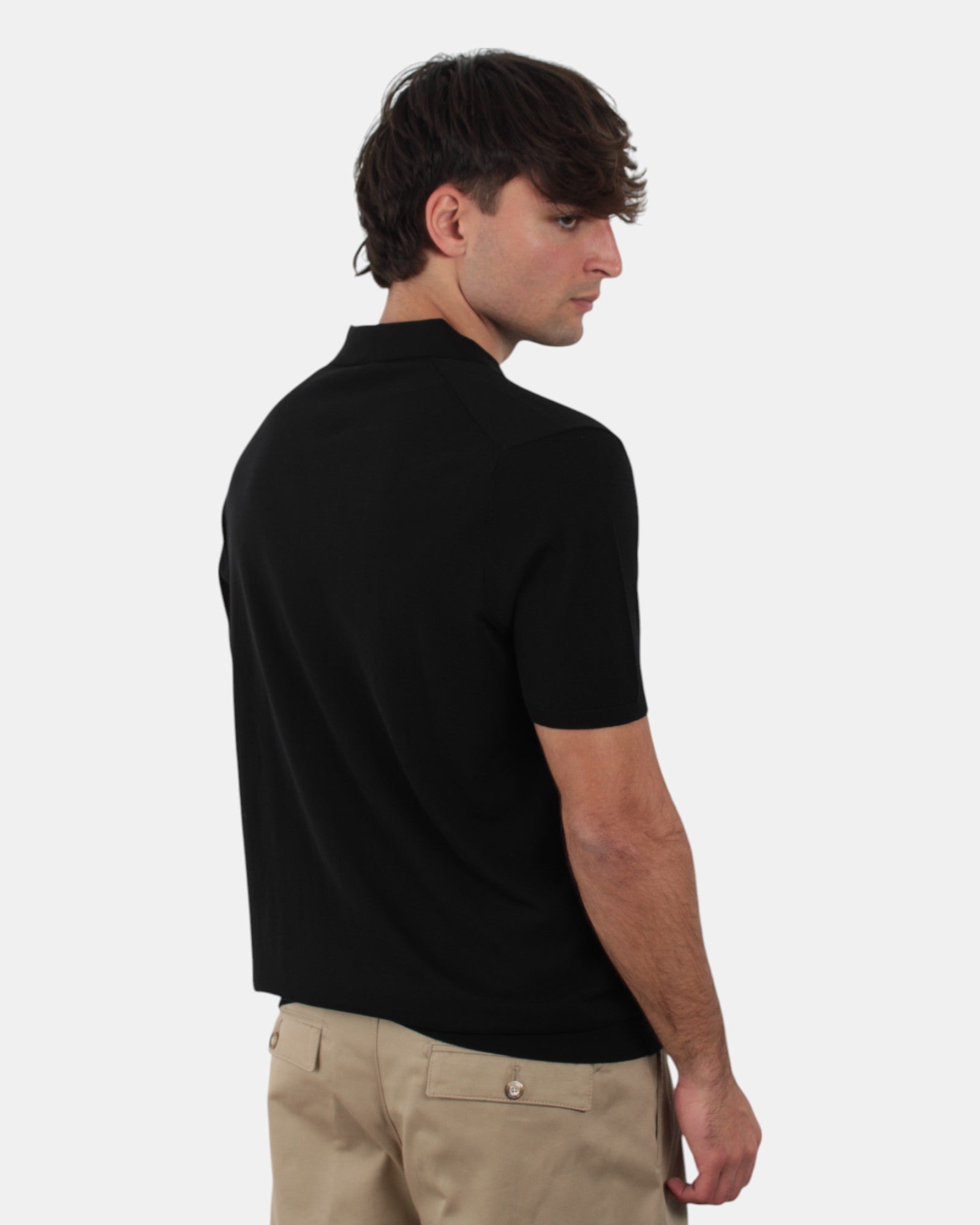 POLO A MANICA CORTA Nero Della Spiga