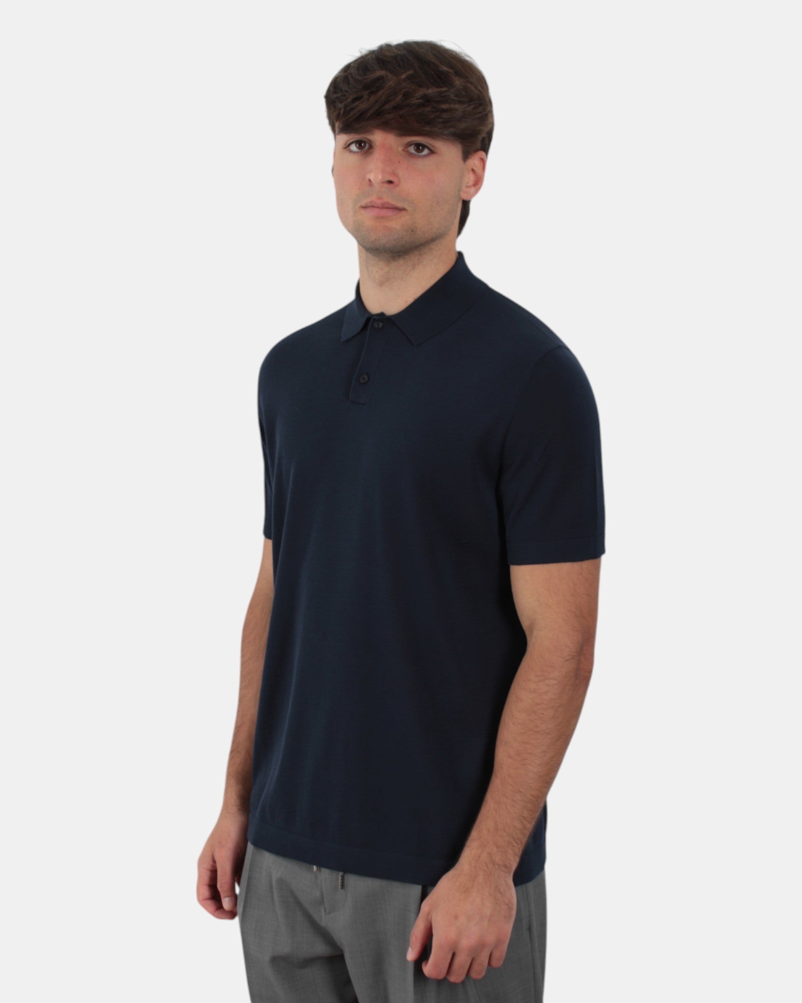 POLO A MANICA CORTA Blu Della Spiga