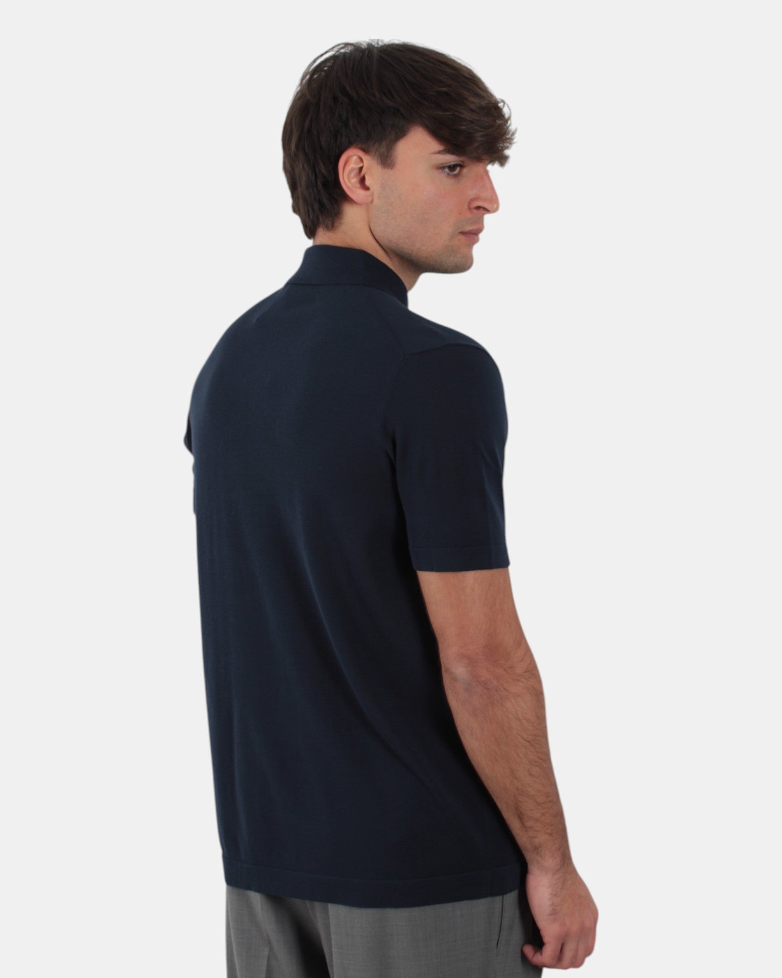 POLO A MANICA CORTA Blu Della Spiga