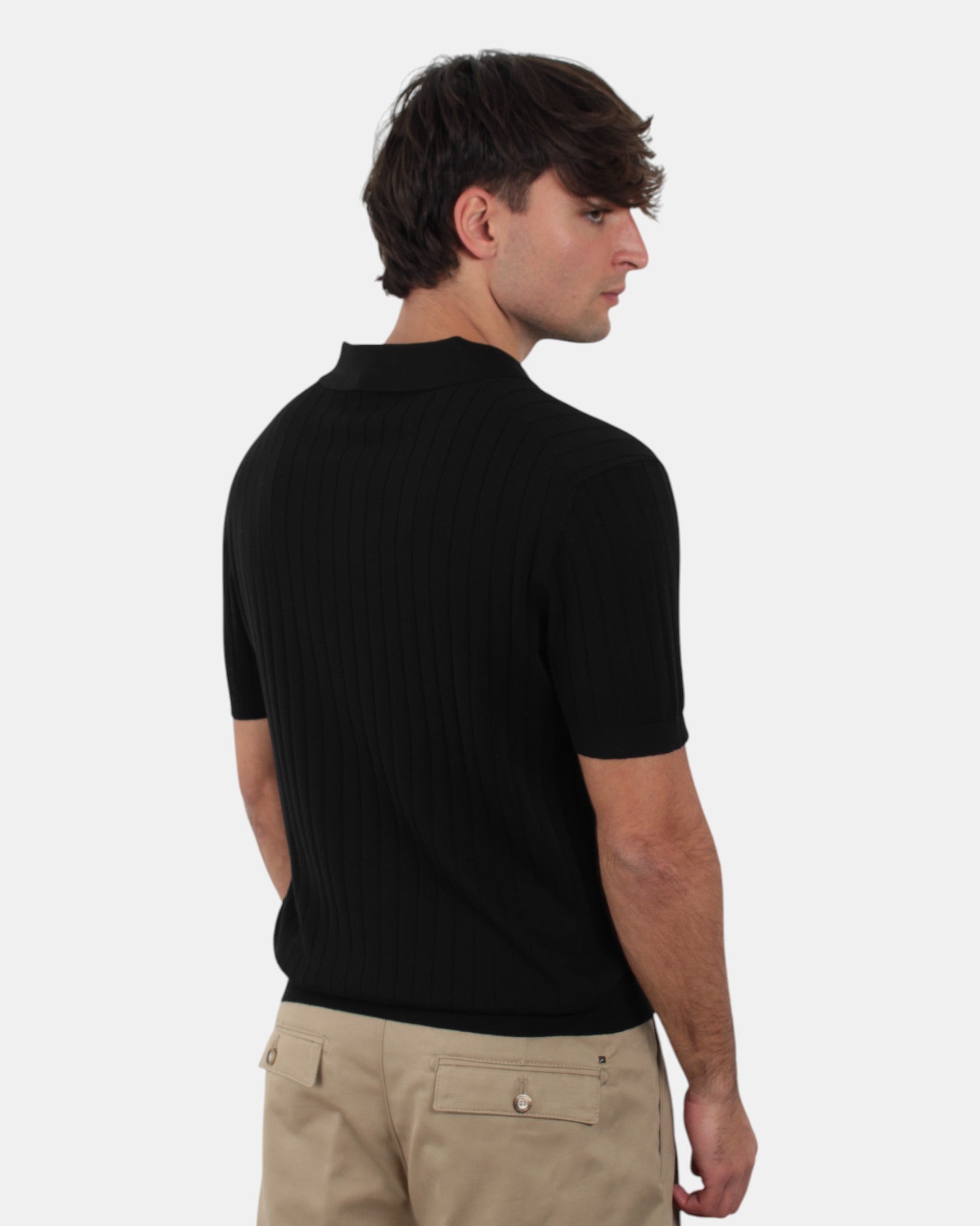 POLO A MANICA CORTA Nero Della Spiga