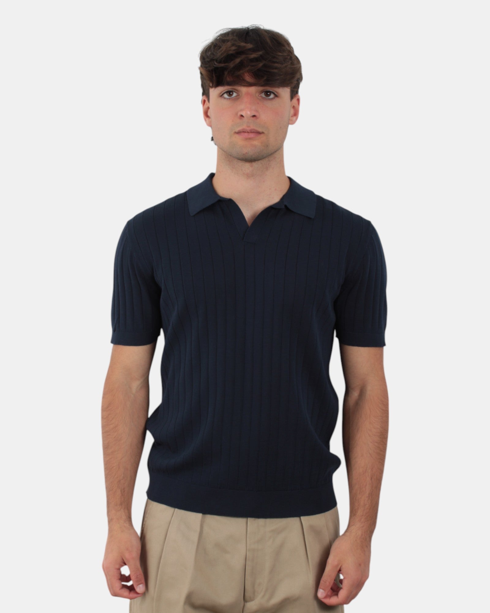 POLO A MANICA CORTA Blu Della Spiga