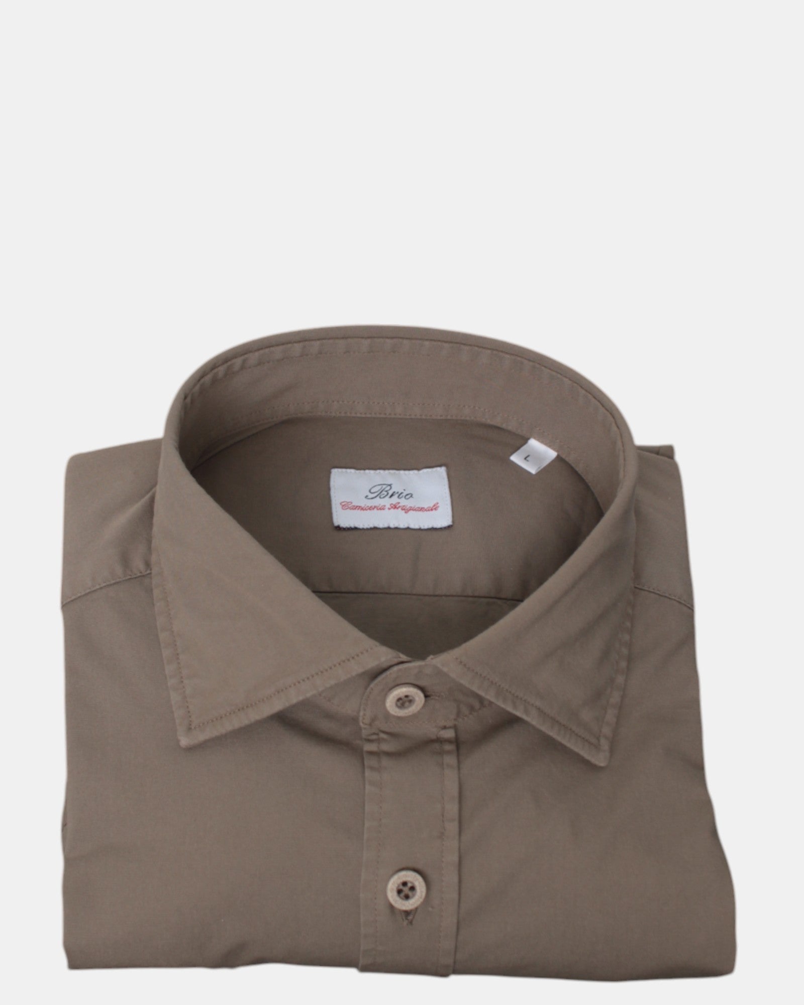 CAMICIE MANICA LUNGA Marrone Brio