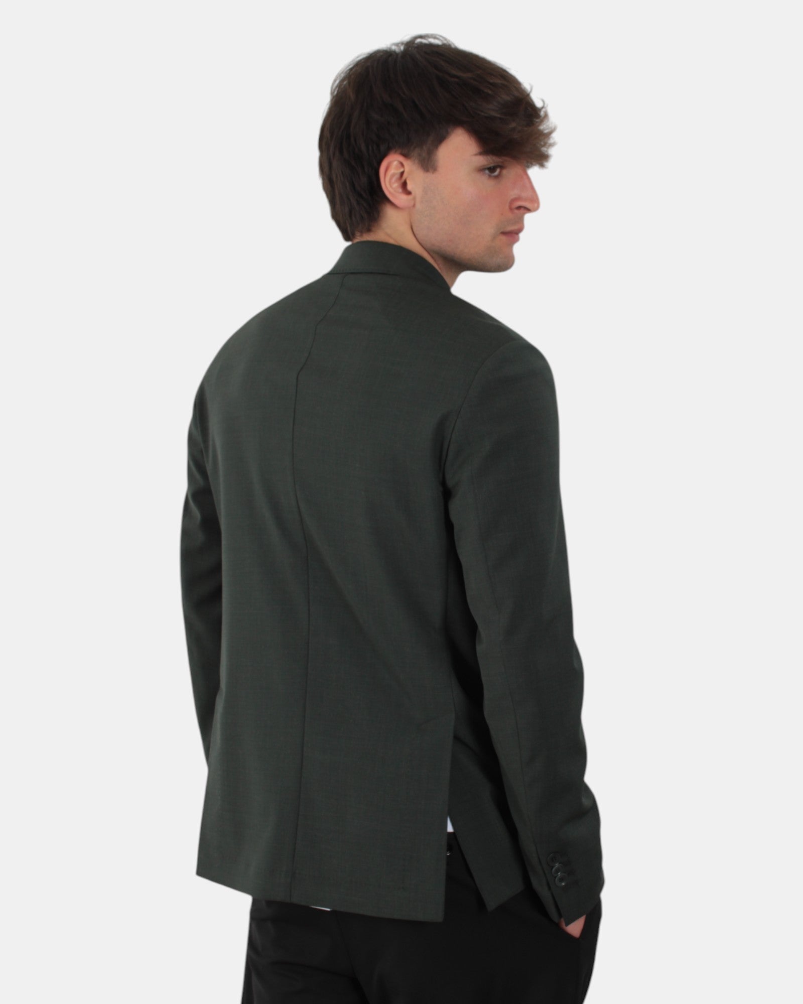 BLAZER MONOPETTO Verde Bottega Marchigiana