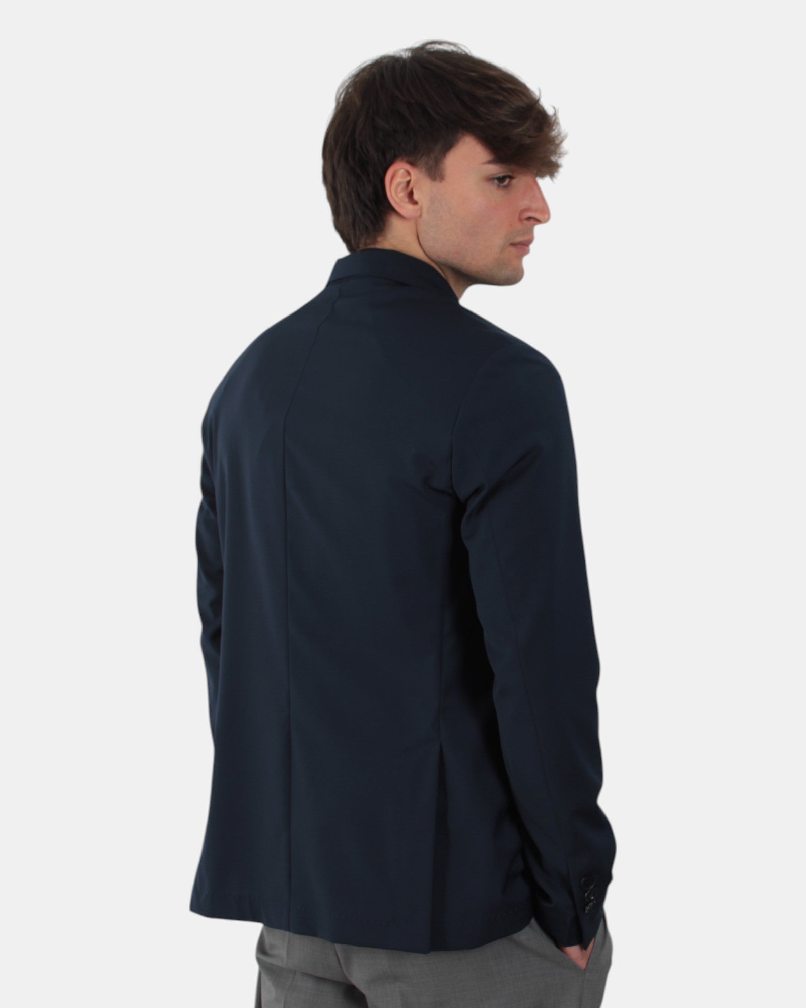 BLAZER MONOPETTO Blu Bottega Marchigiana