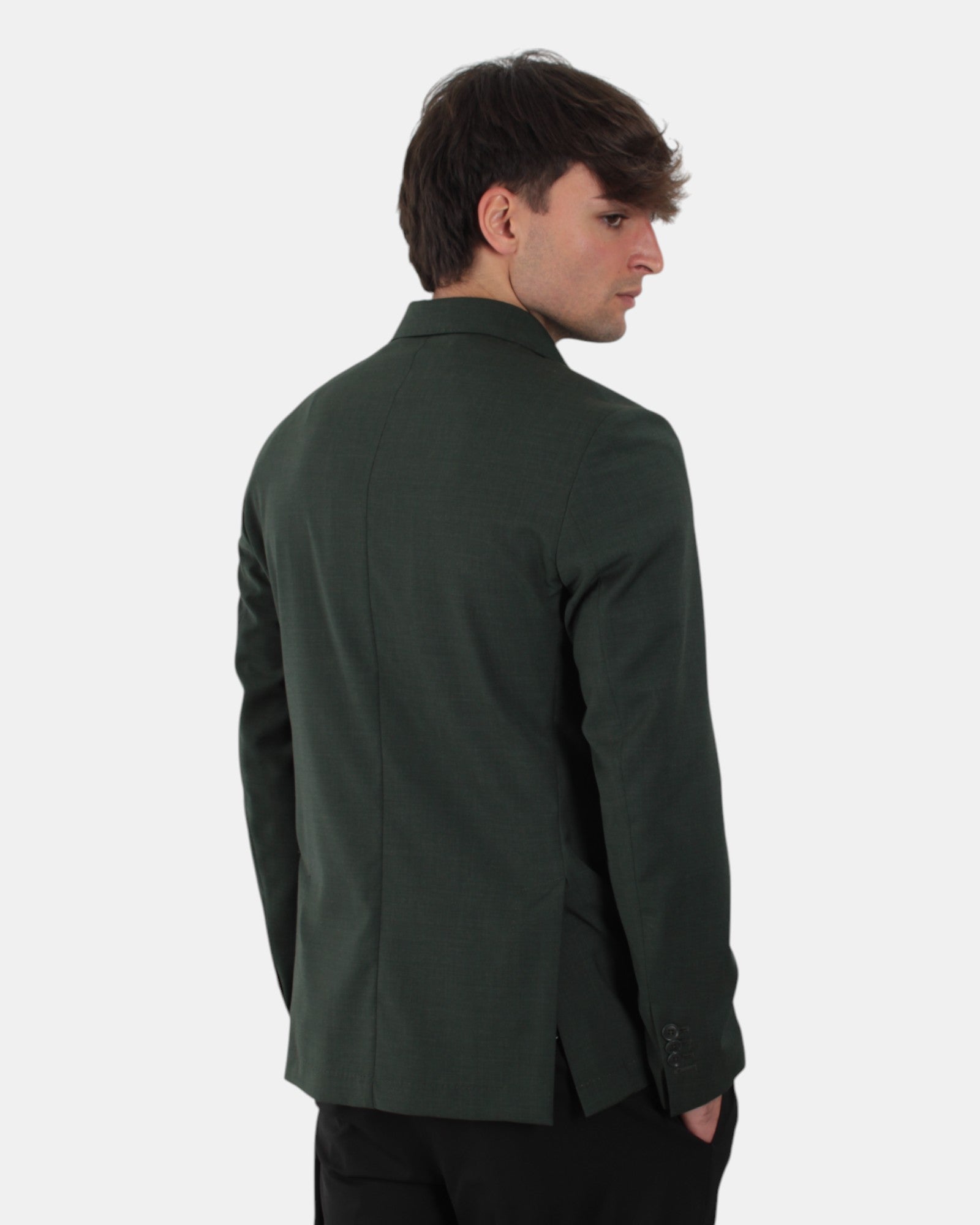 BLAZER MONOPETTO Verde Bottega Marchigiana