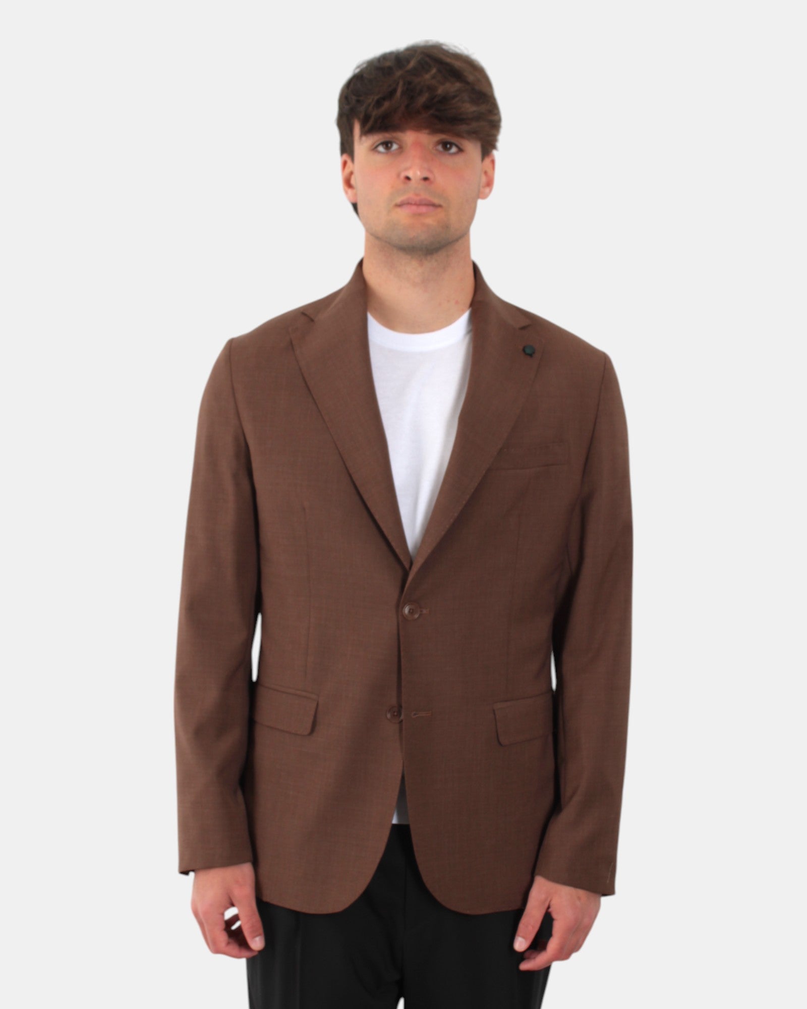 BLAZER MONOPETTO Marrone Bottega Marchigiana