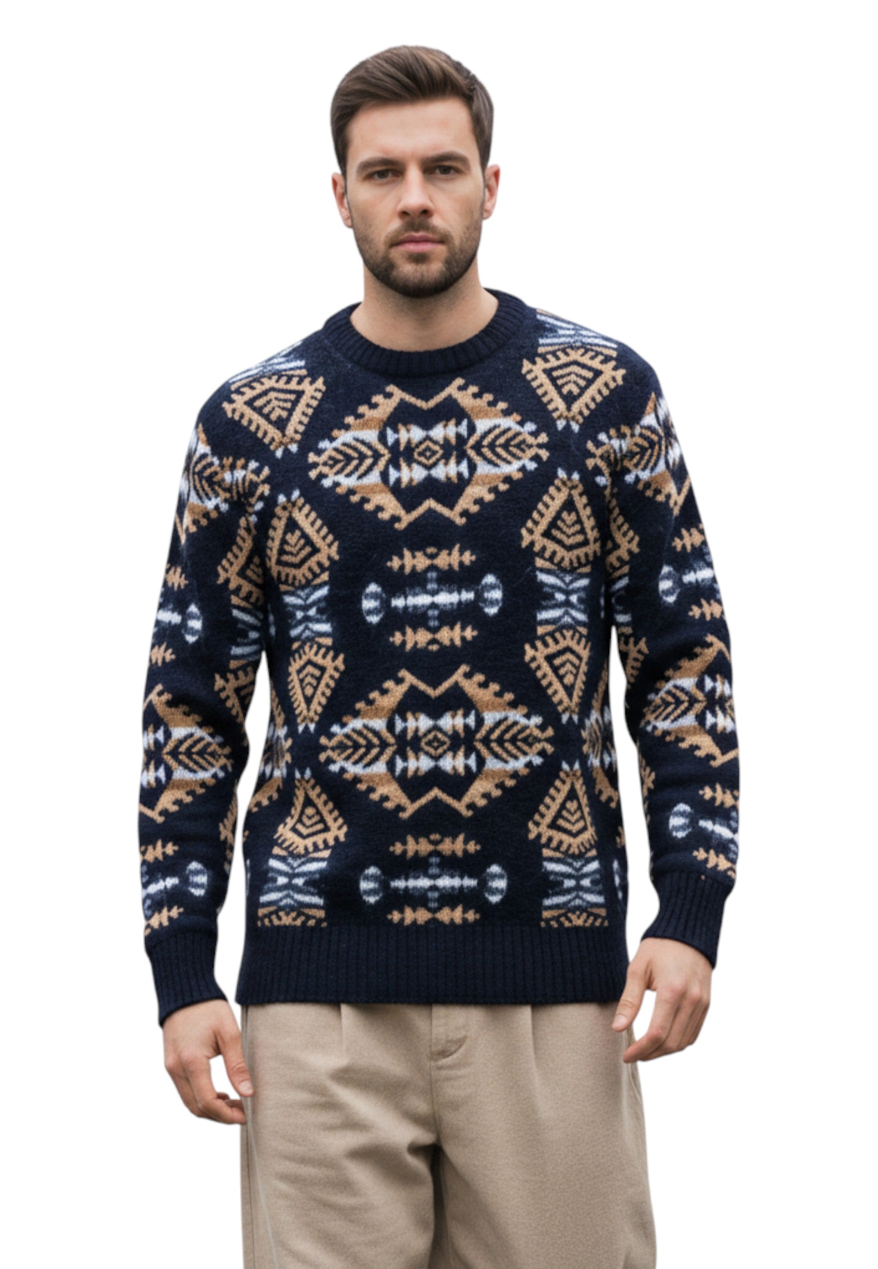 GIROCOLLO MANICA LUNGA Blu Altea