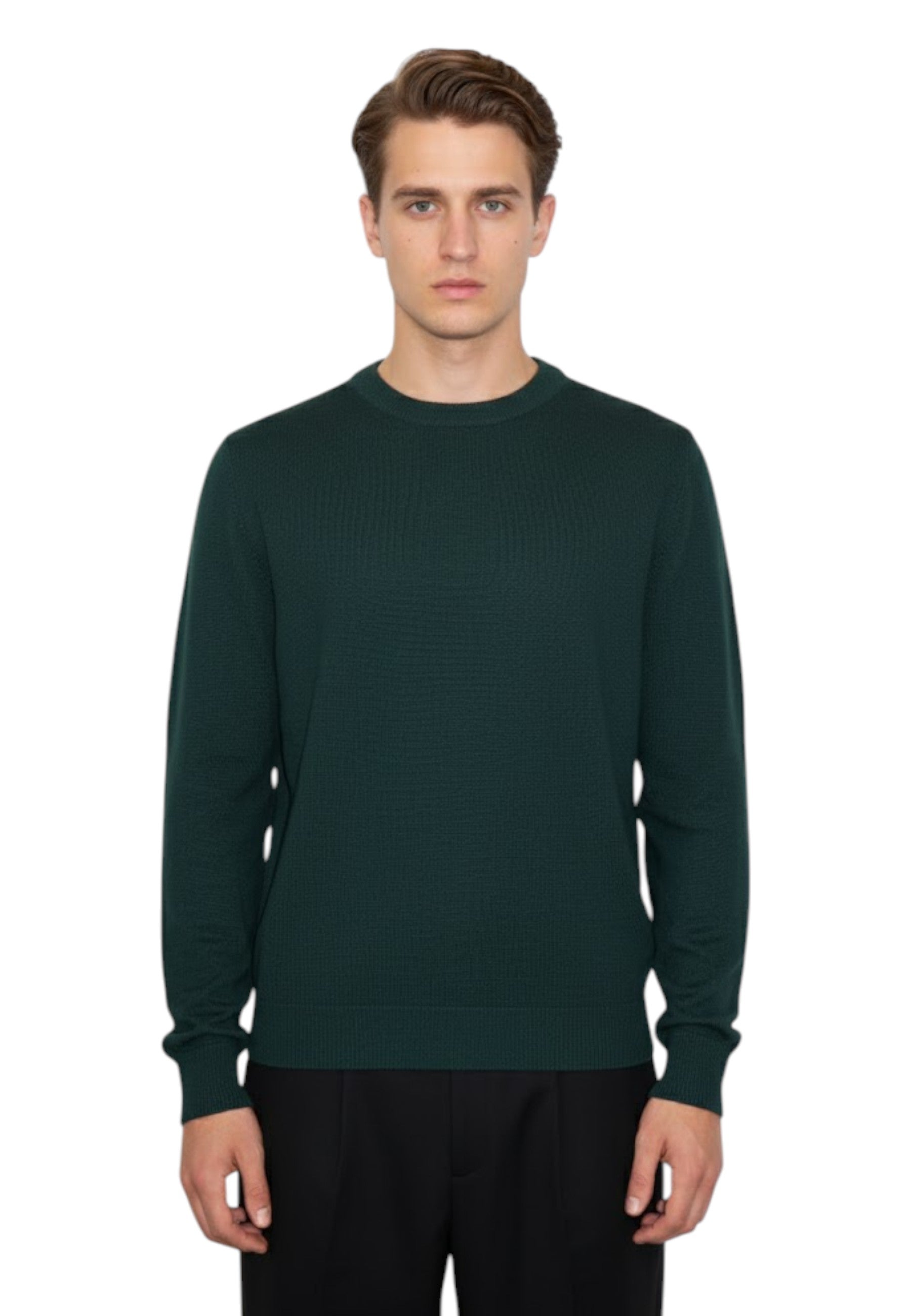 GIROCOLLO MANICA LUNGA Verde Altea