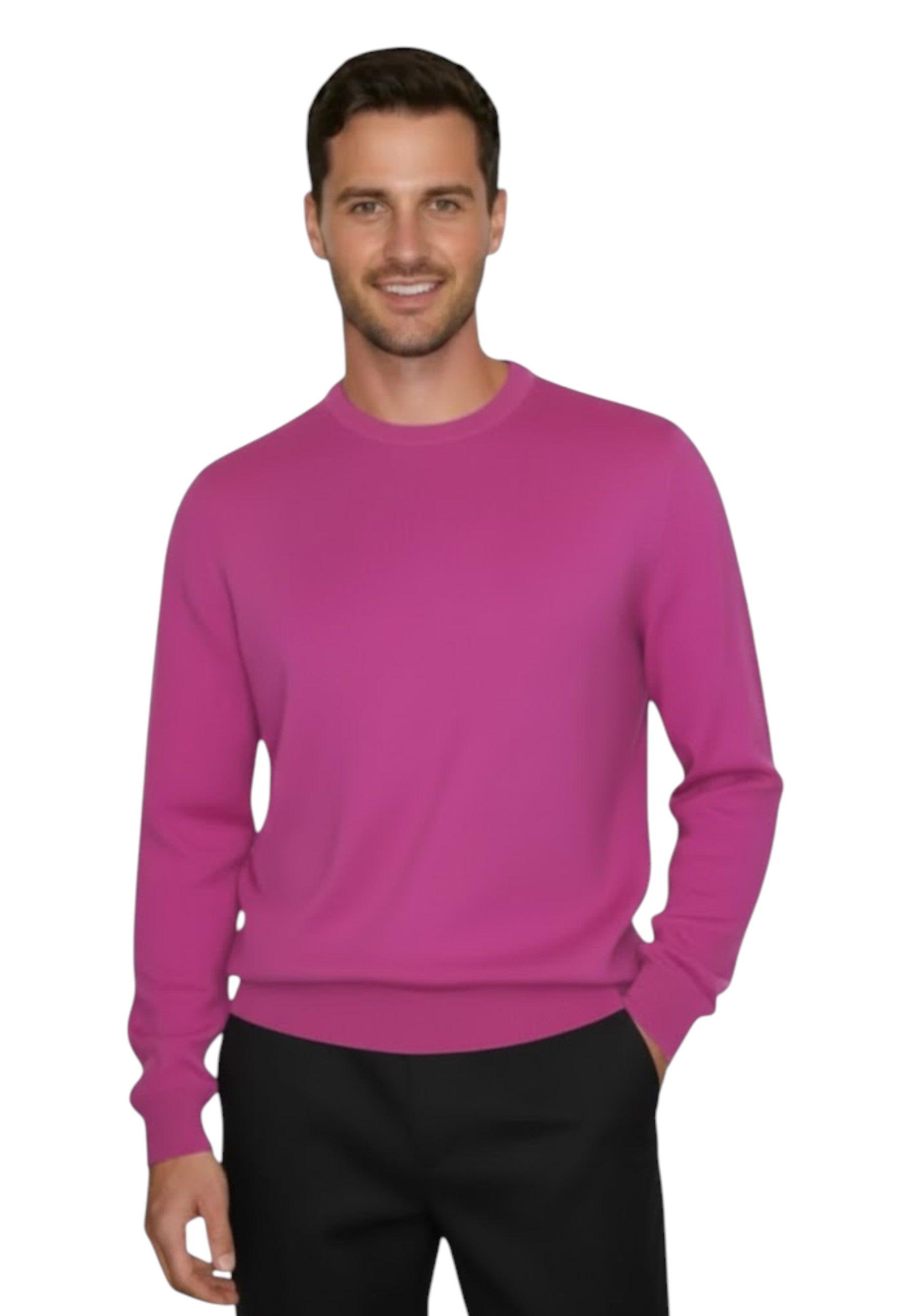 GIROCOLLO MANICA LUNGA Fucsia Kangra