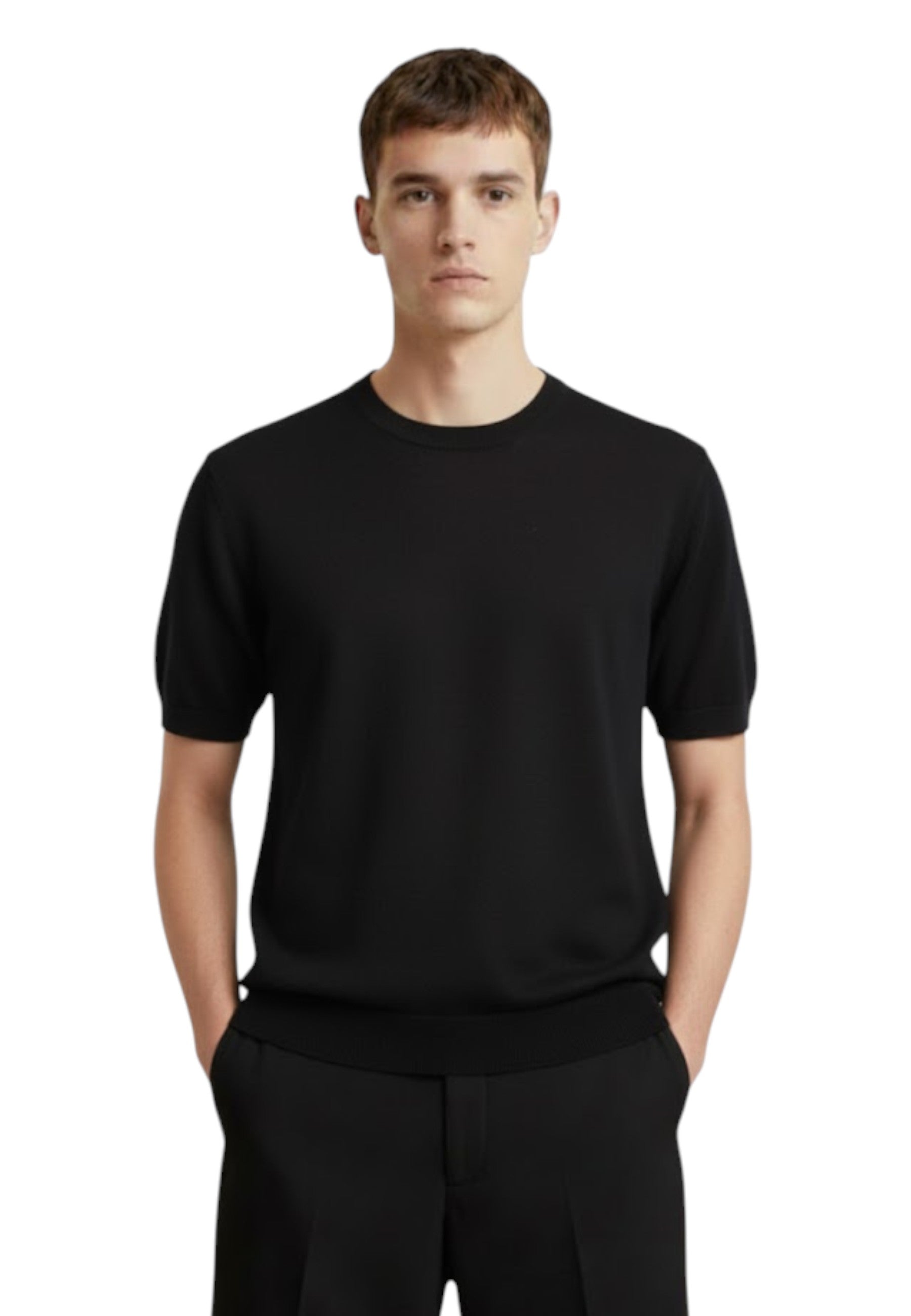 GIROCOLLO MANICA CORTA Nero Kangra