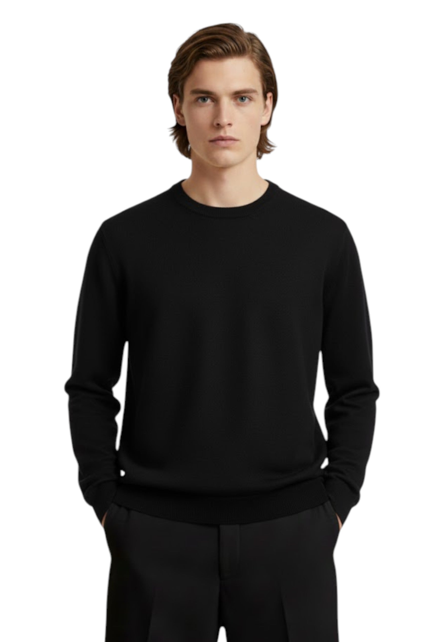 GIROCOLLO MANICA LUNGA Nero Kangra