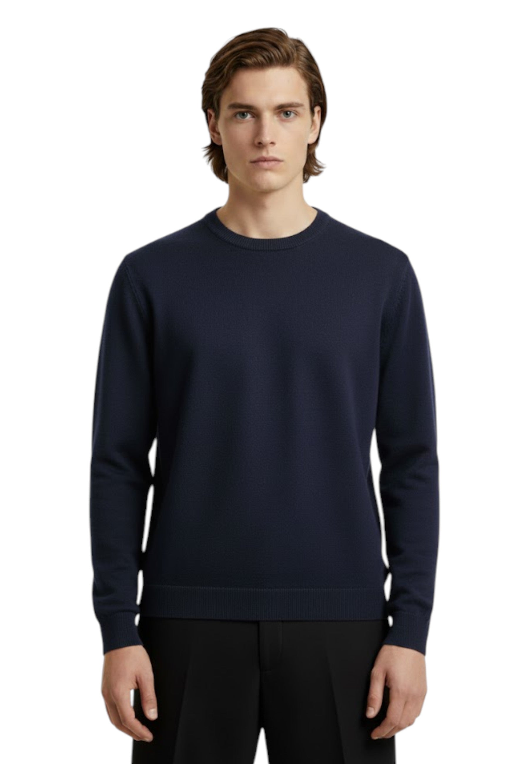 GIROCOLLO MANICA LUNGA Blu Kangra