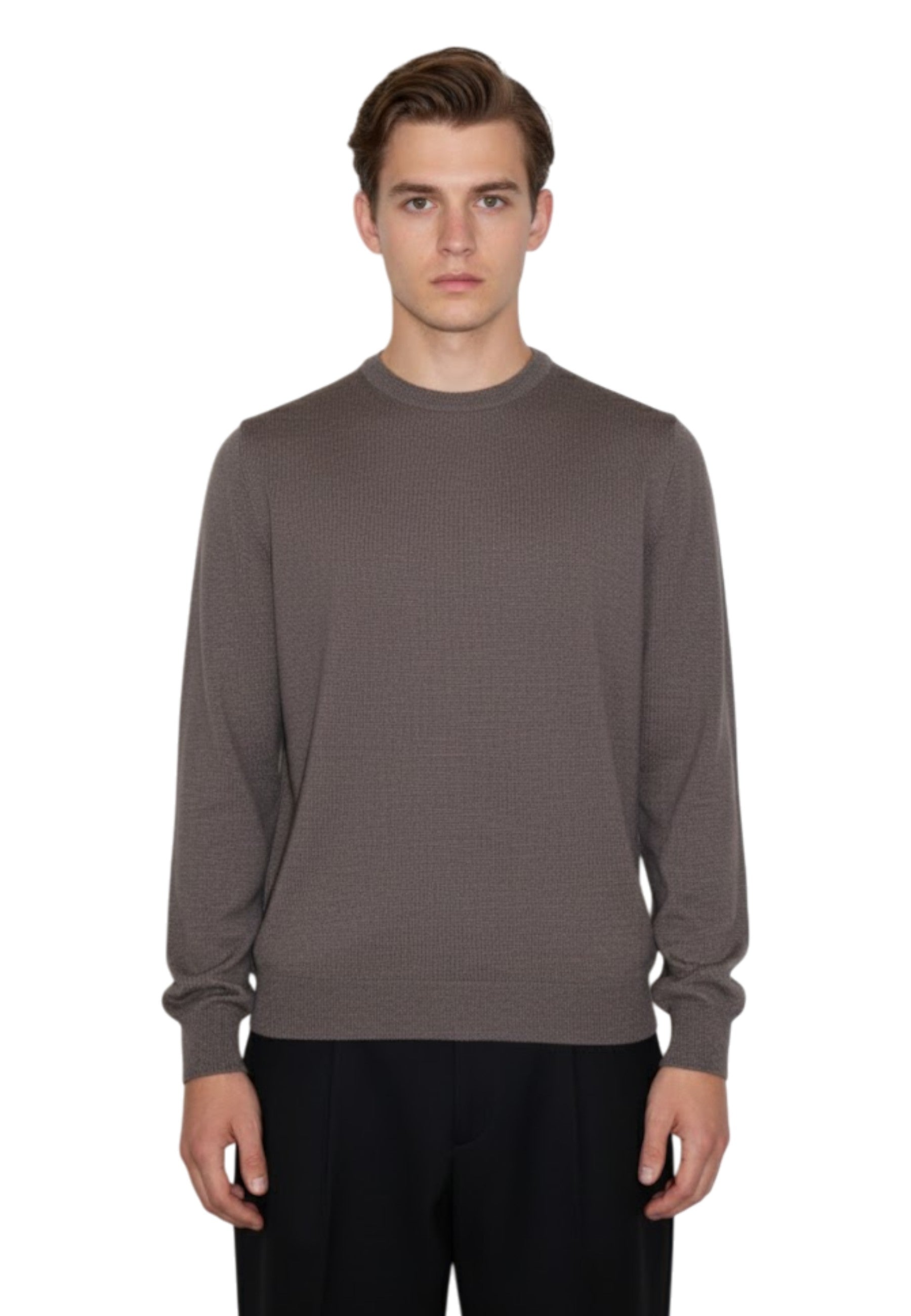 GIROCOLLO MANICA LUNGA Marrone Kangra