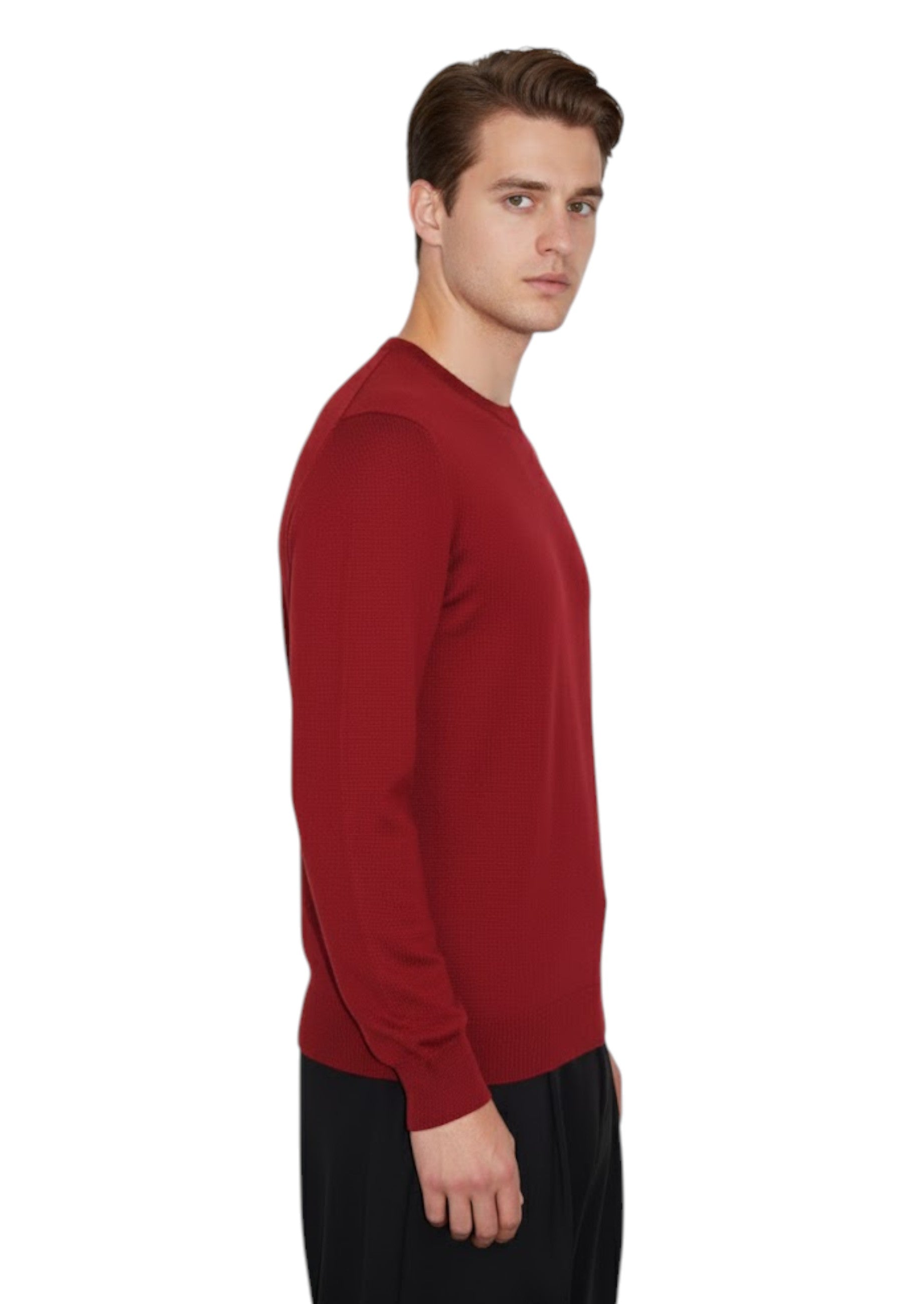 GIROCOLLO MANICA LUNGA Rosso Kangra