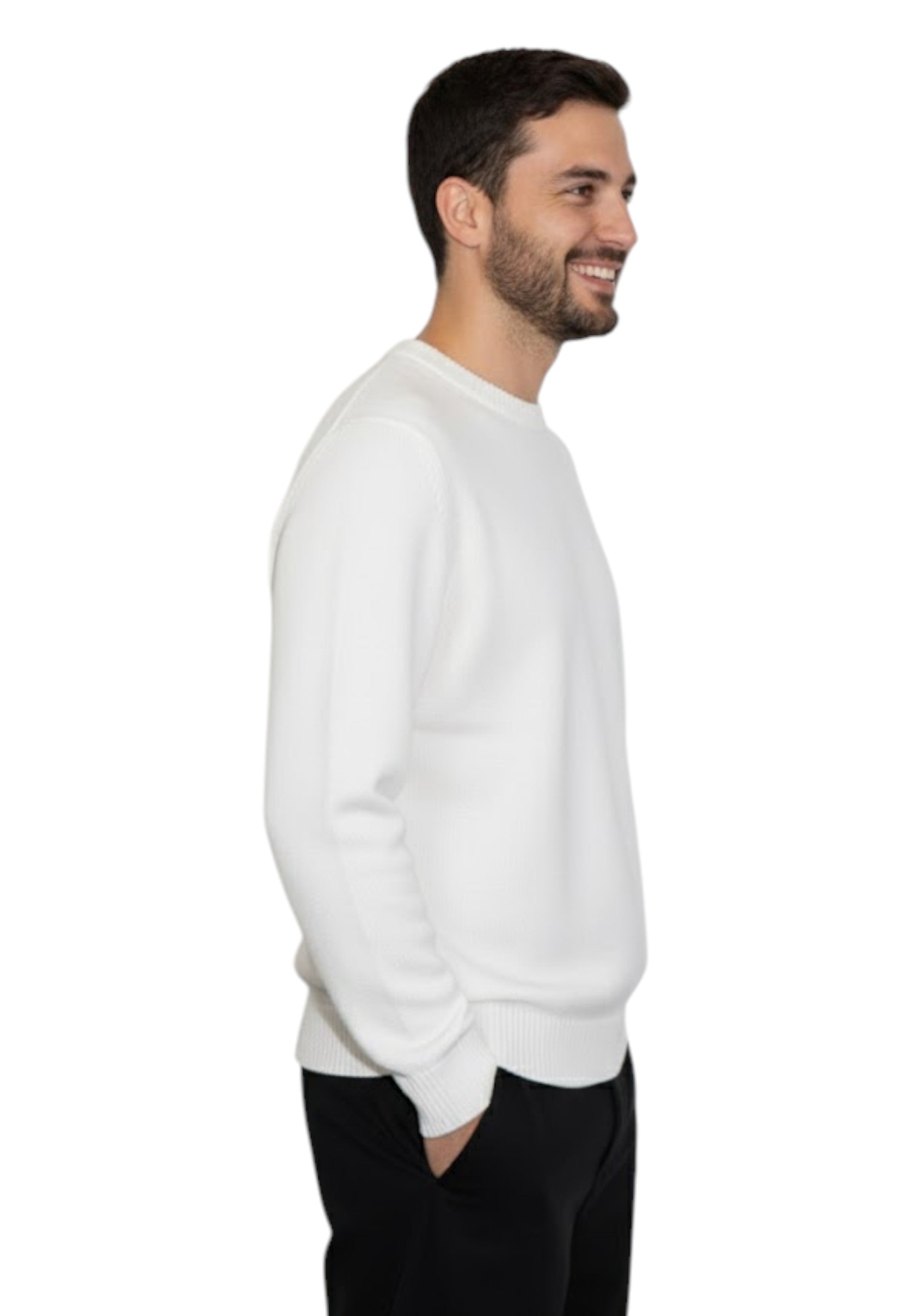 GIROCOLLO MANICA LUNGA Bianco Kangra