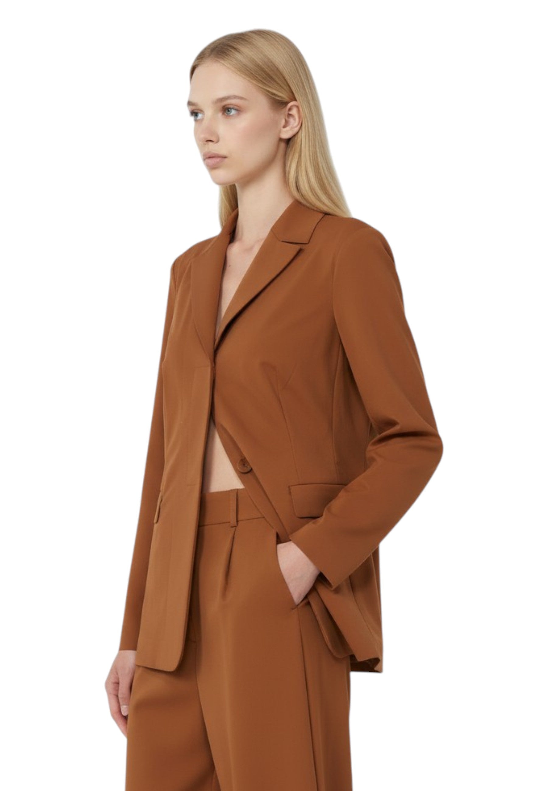 BLAZER MONOPETTO Marrone Mm 1