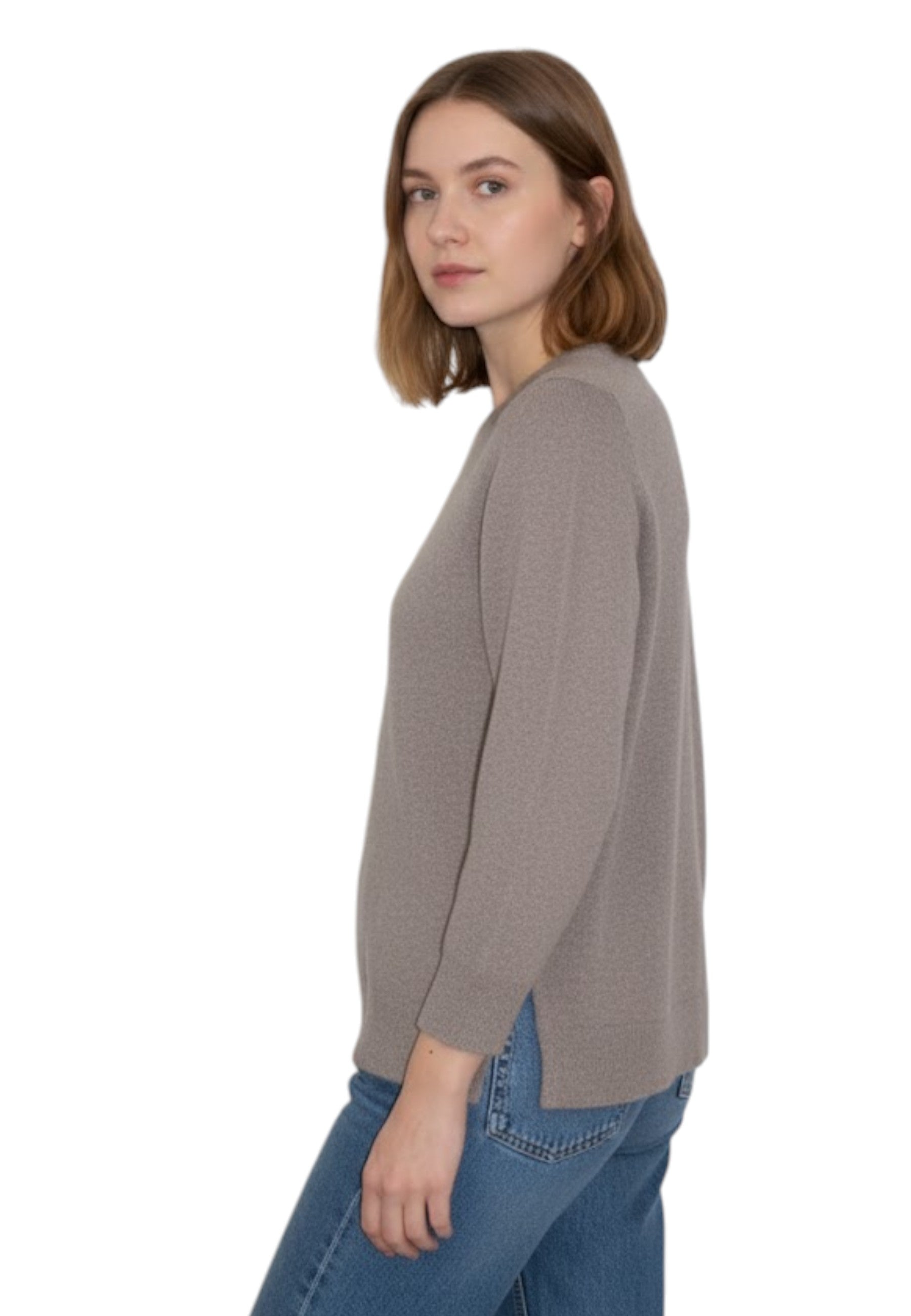 GIROCOLLO MANICA LUNGA Marrone Kangra