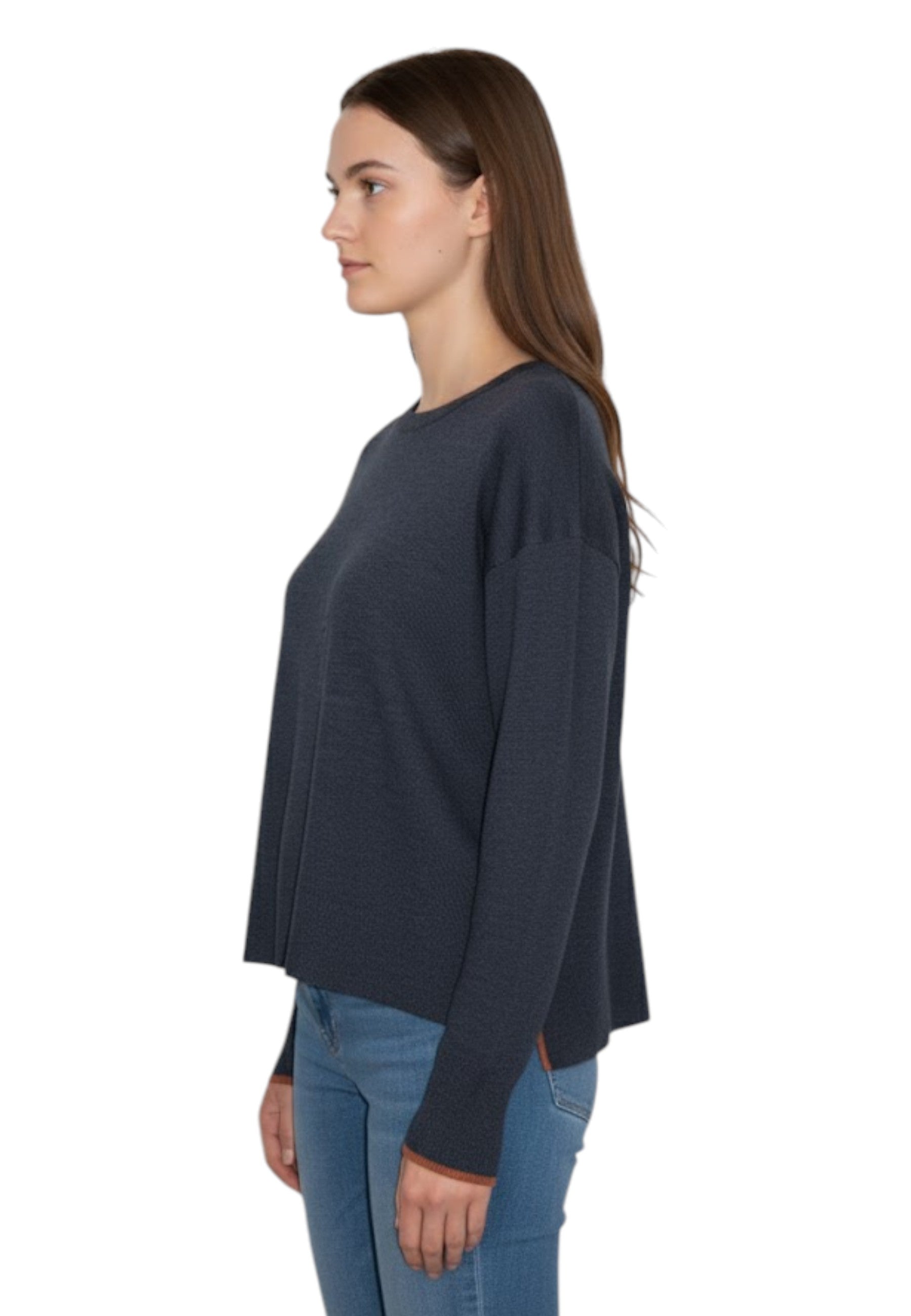 GIROCOLLO MANICA LUNGA Nero Kangra