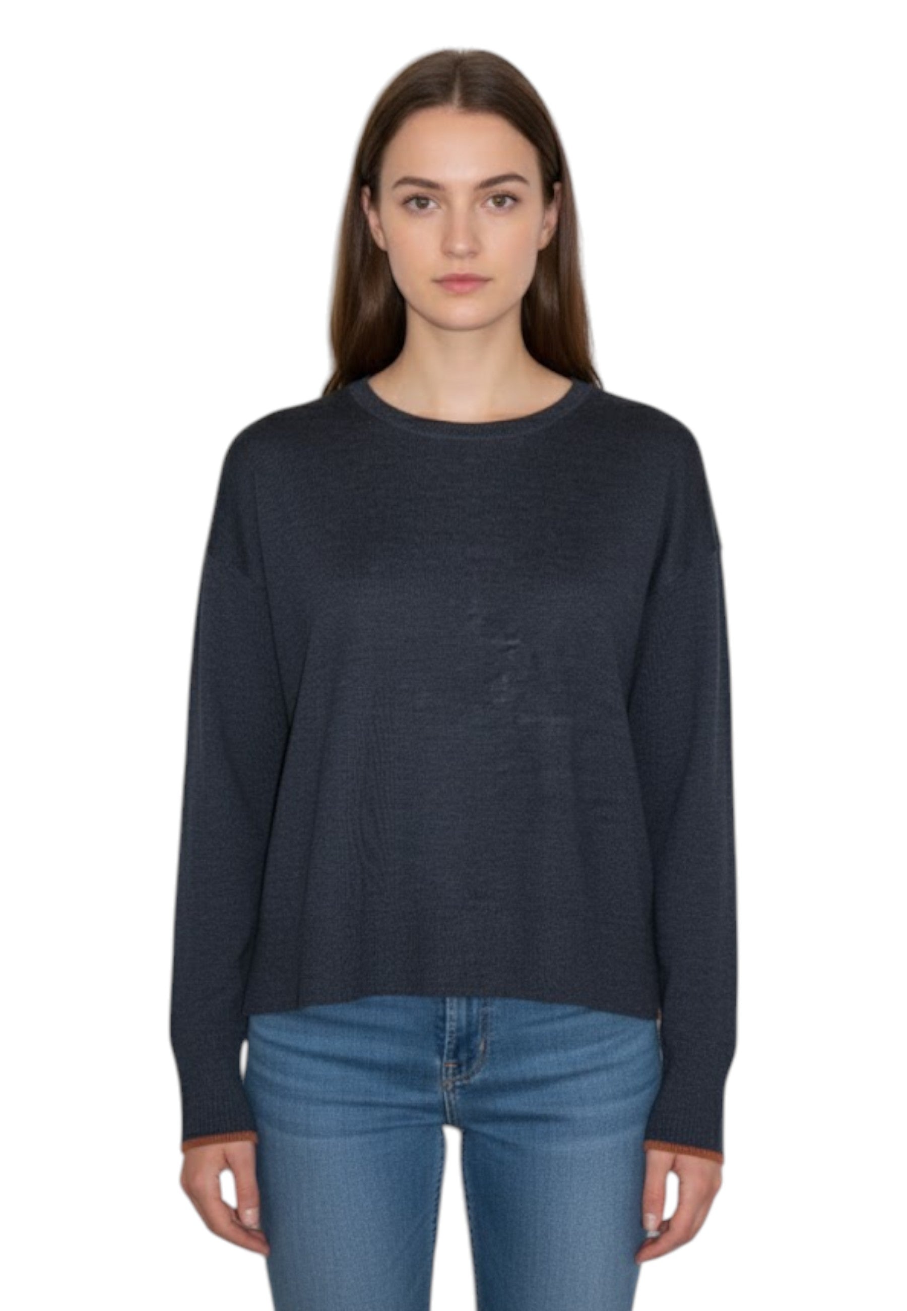 GIROCOLLO MANICA LUNGA Nero Kangra