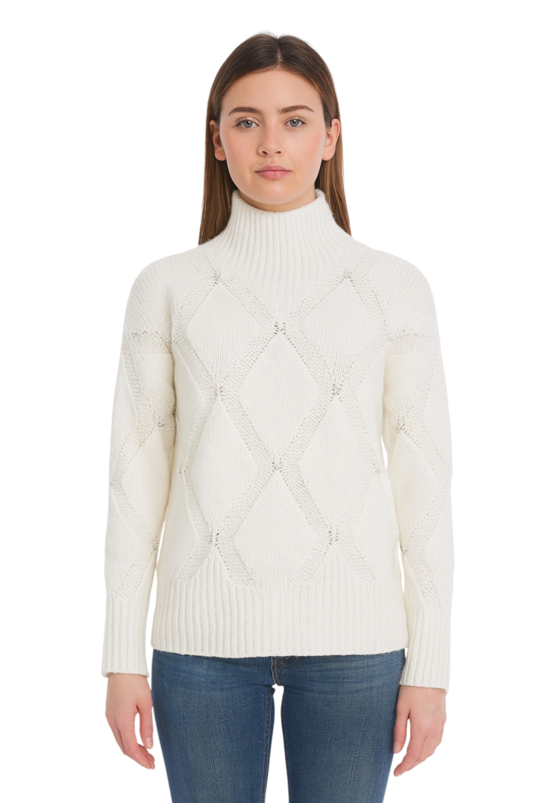 MAGLIE A LUPETTO Panna Kangra