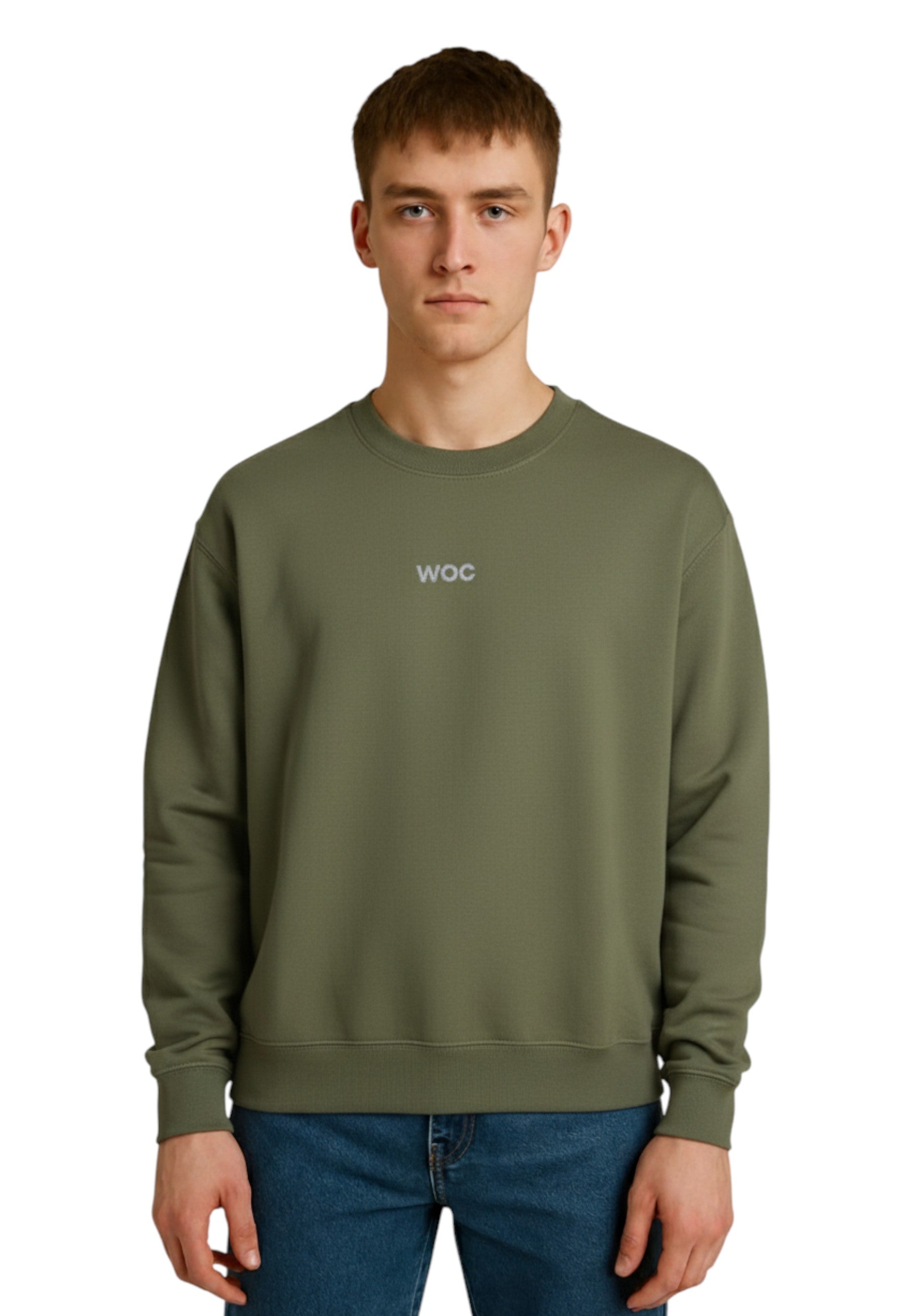 FELPA A GIROCOLLO Verde Woc