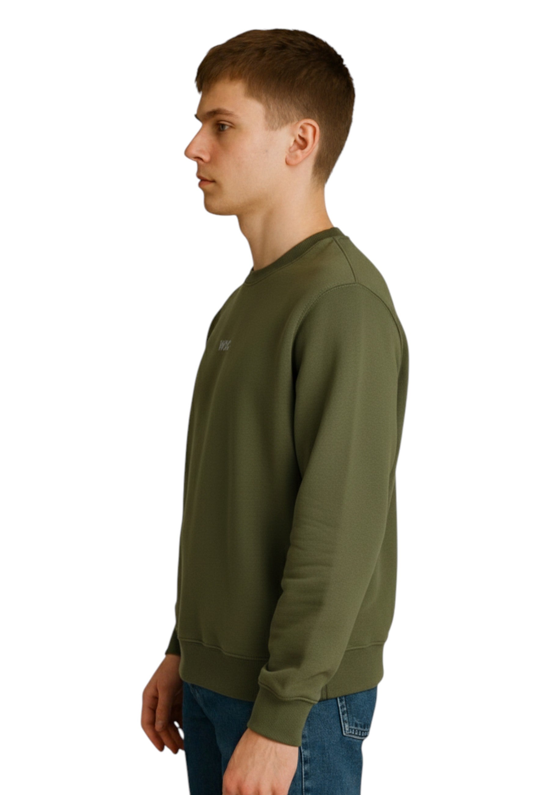 FELPA A GIROCOLLO Verde Woc